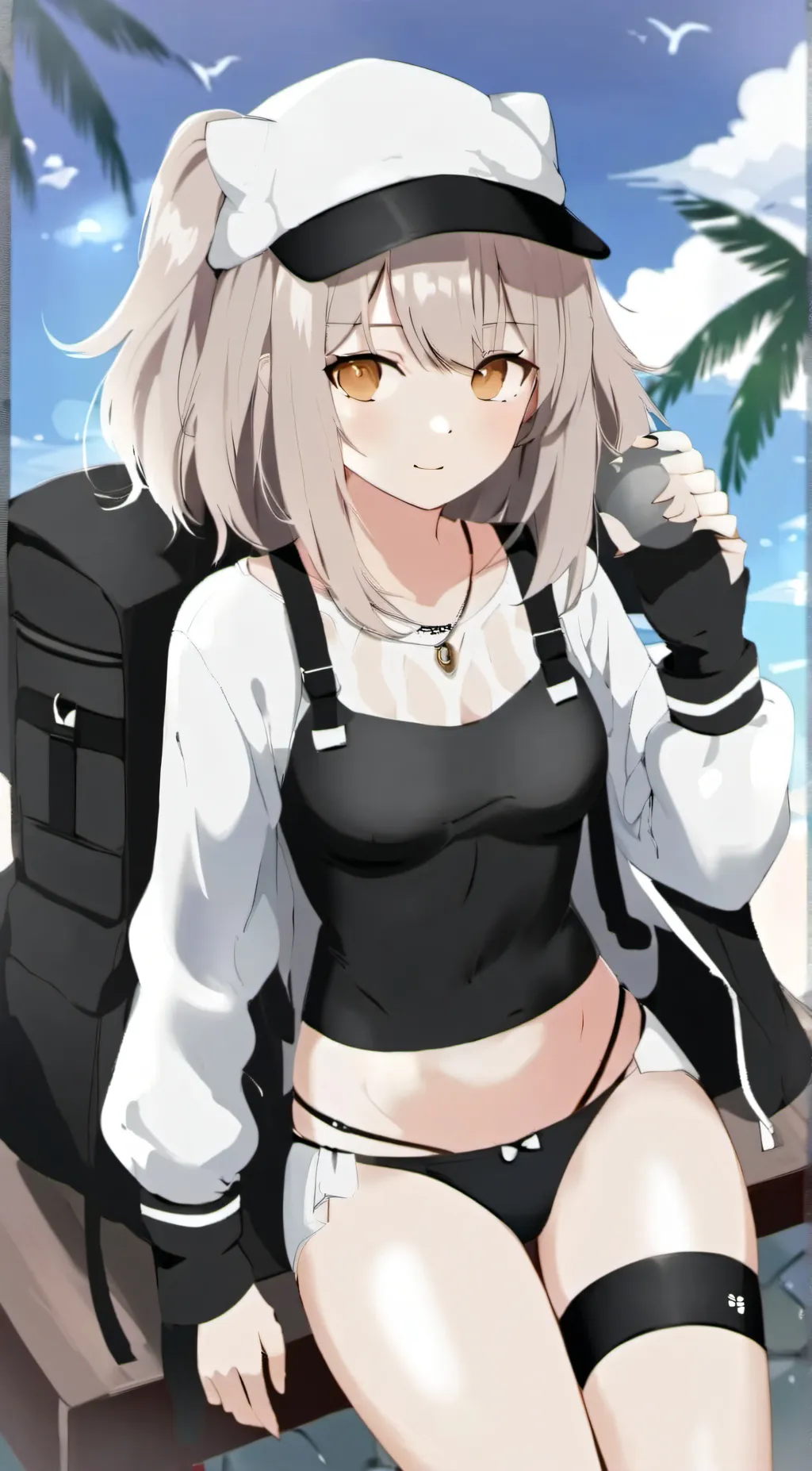 ai character: girl background
