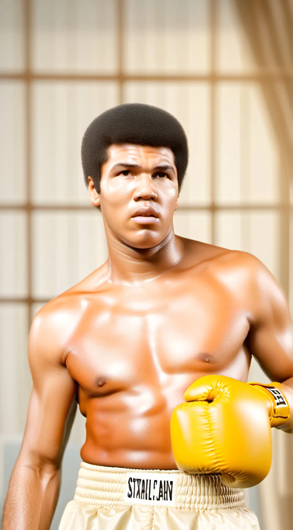 ai character: Muhammad Ali background