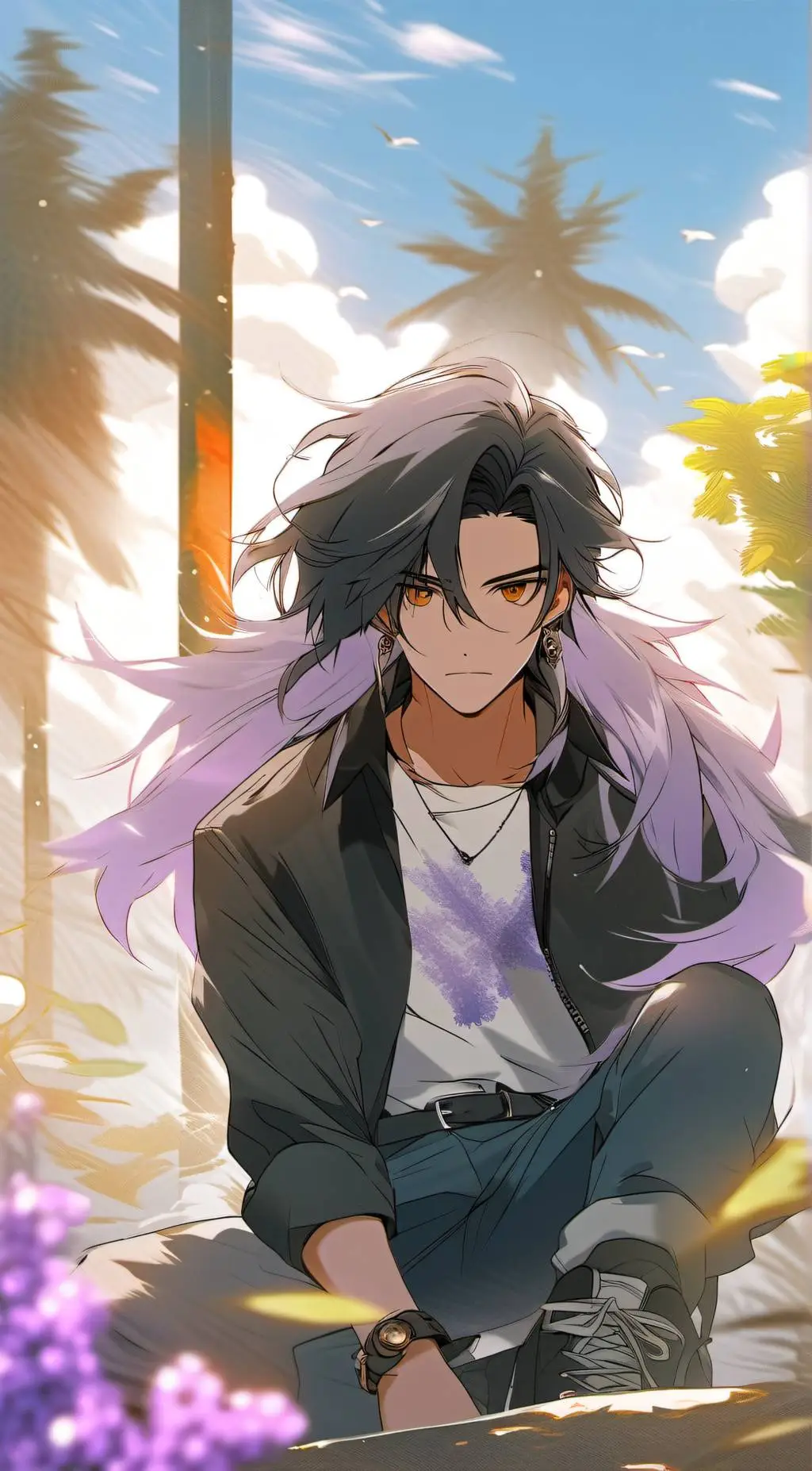 ai character: dabi  background