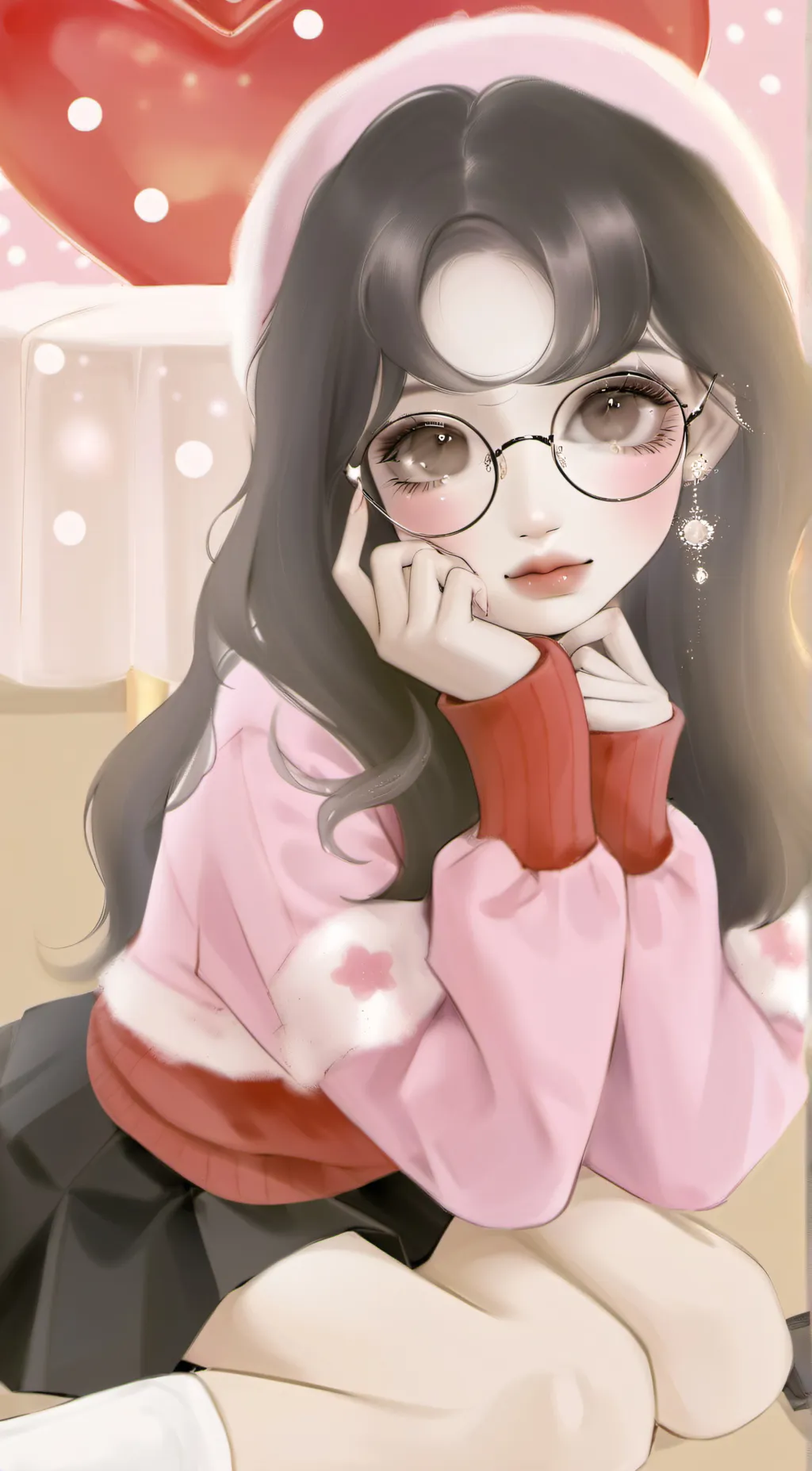 ai character: 💜Aria🔮 background