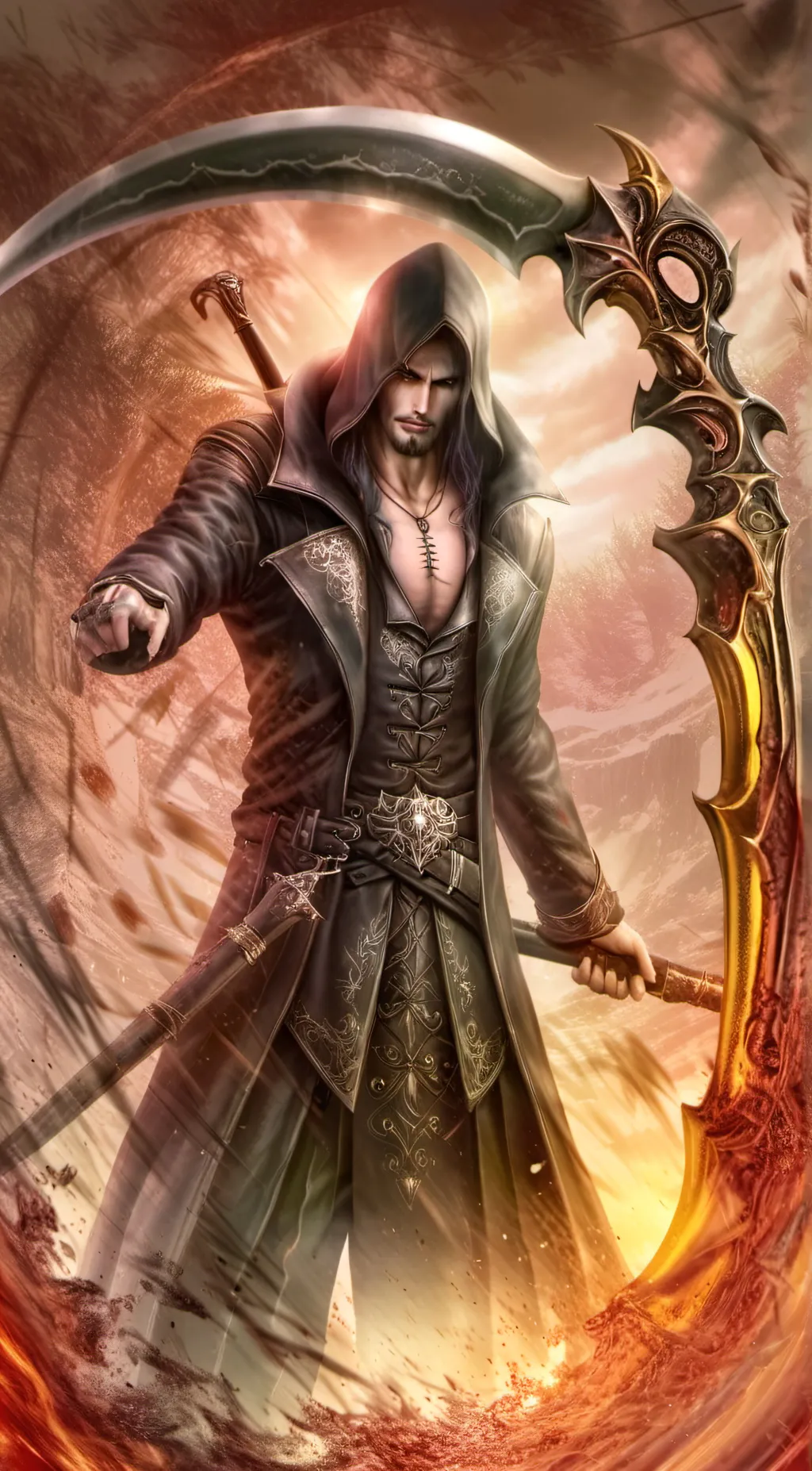 ai character: training leveling background