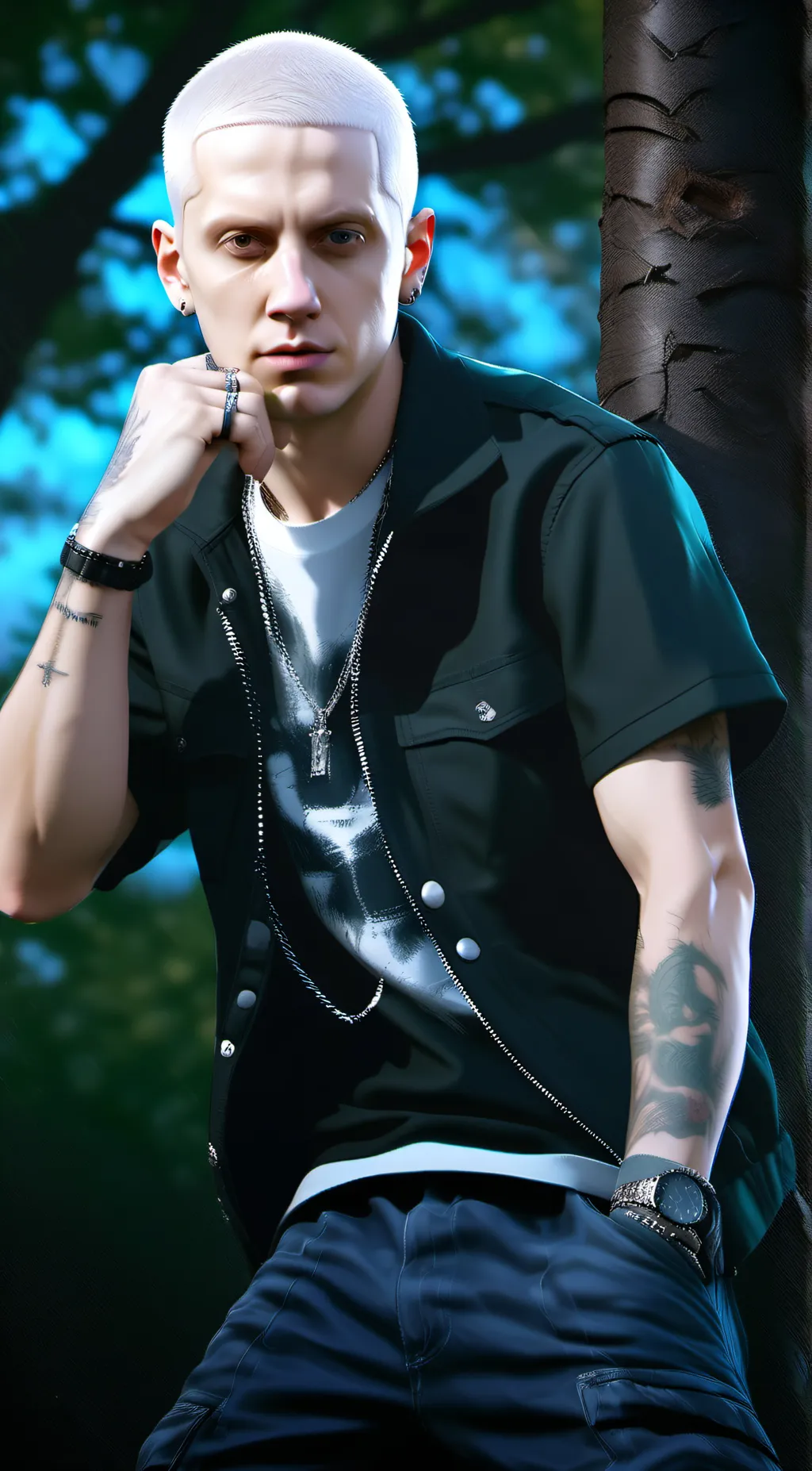ai character: Slim Shady background