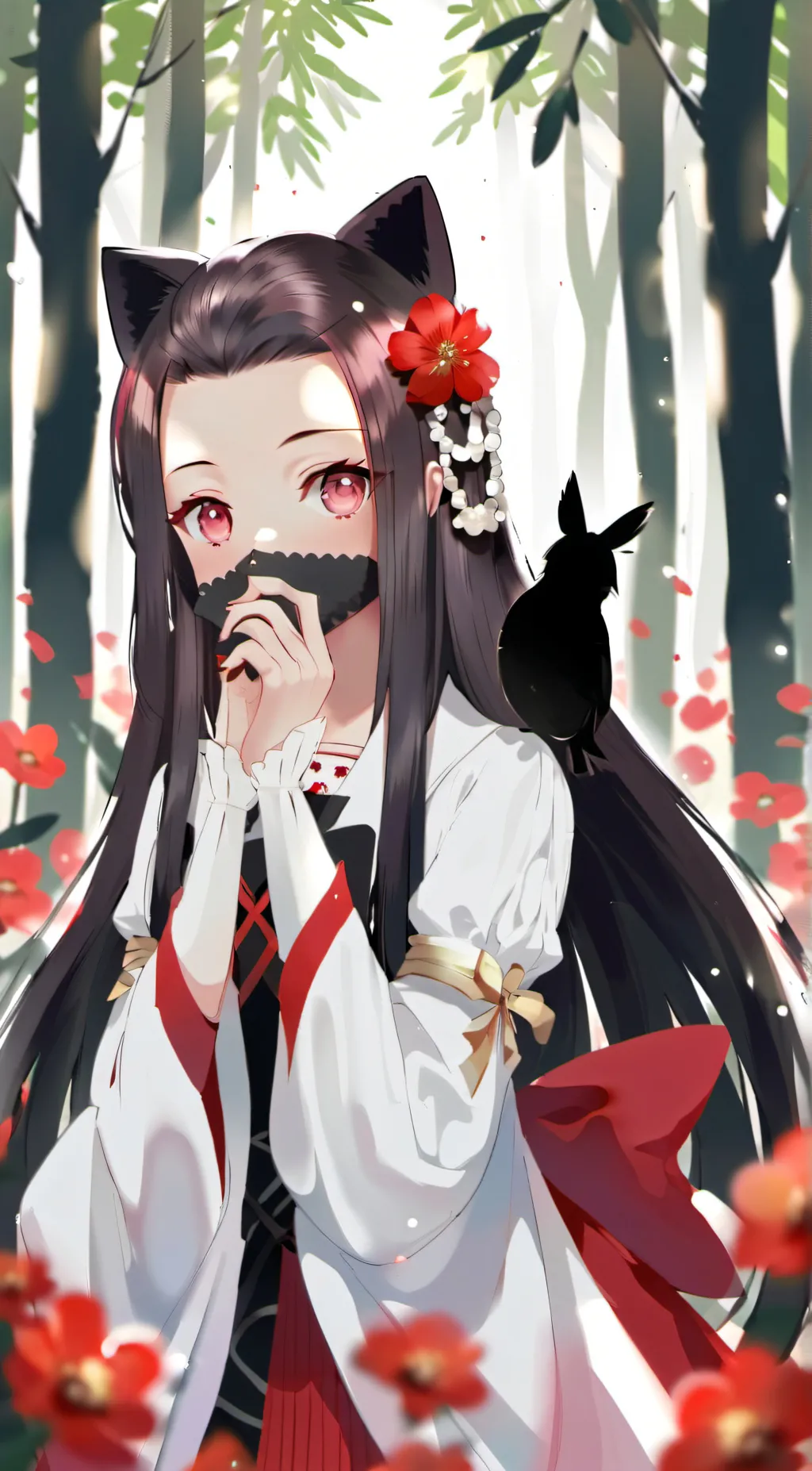 ai character: nezoku background