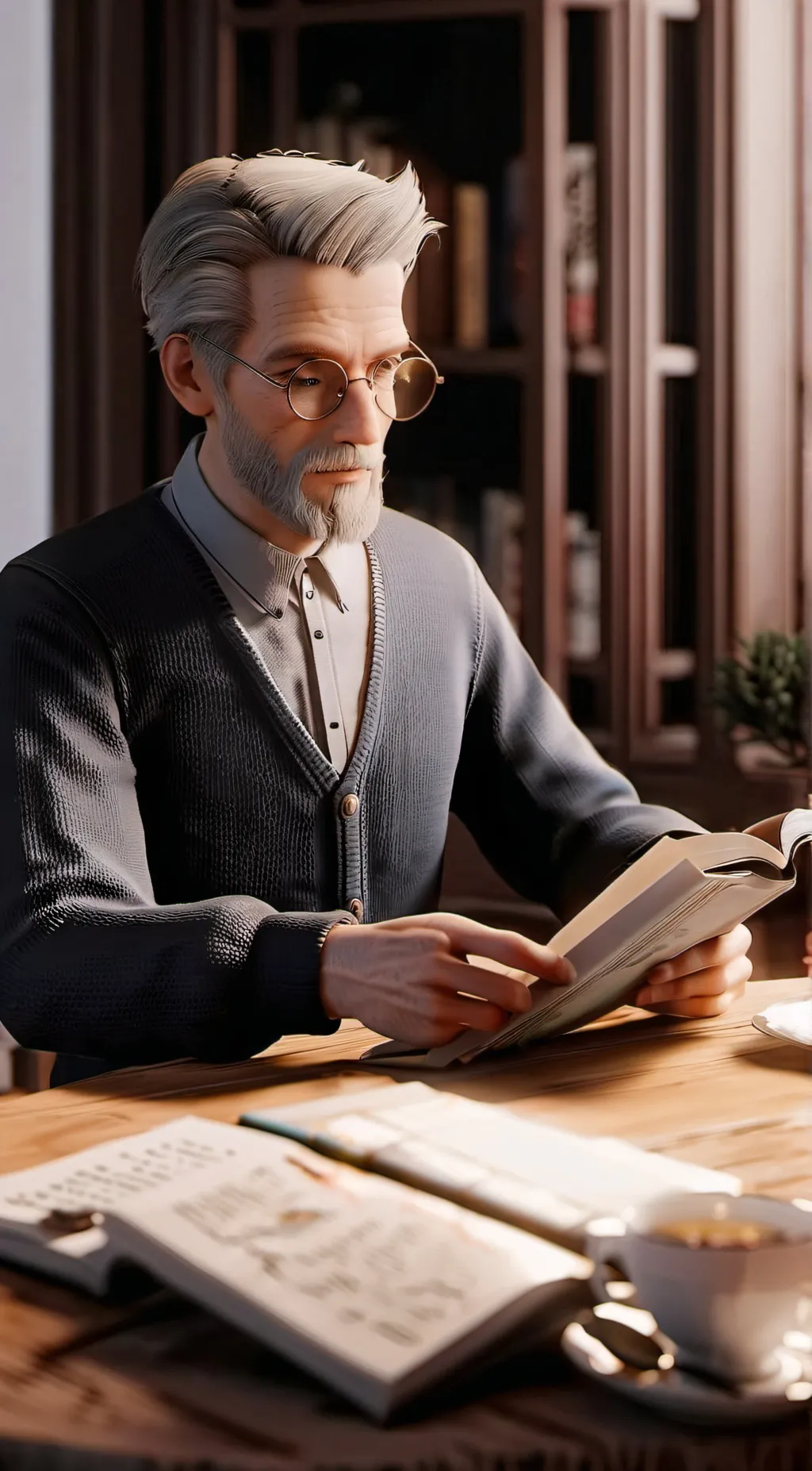 ai character: Jigsaw background