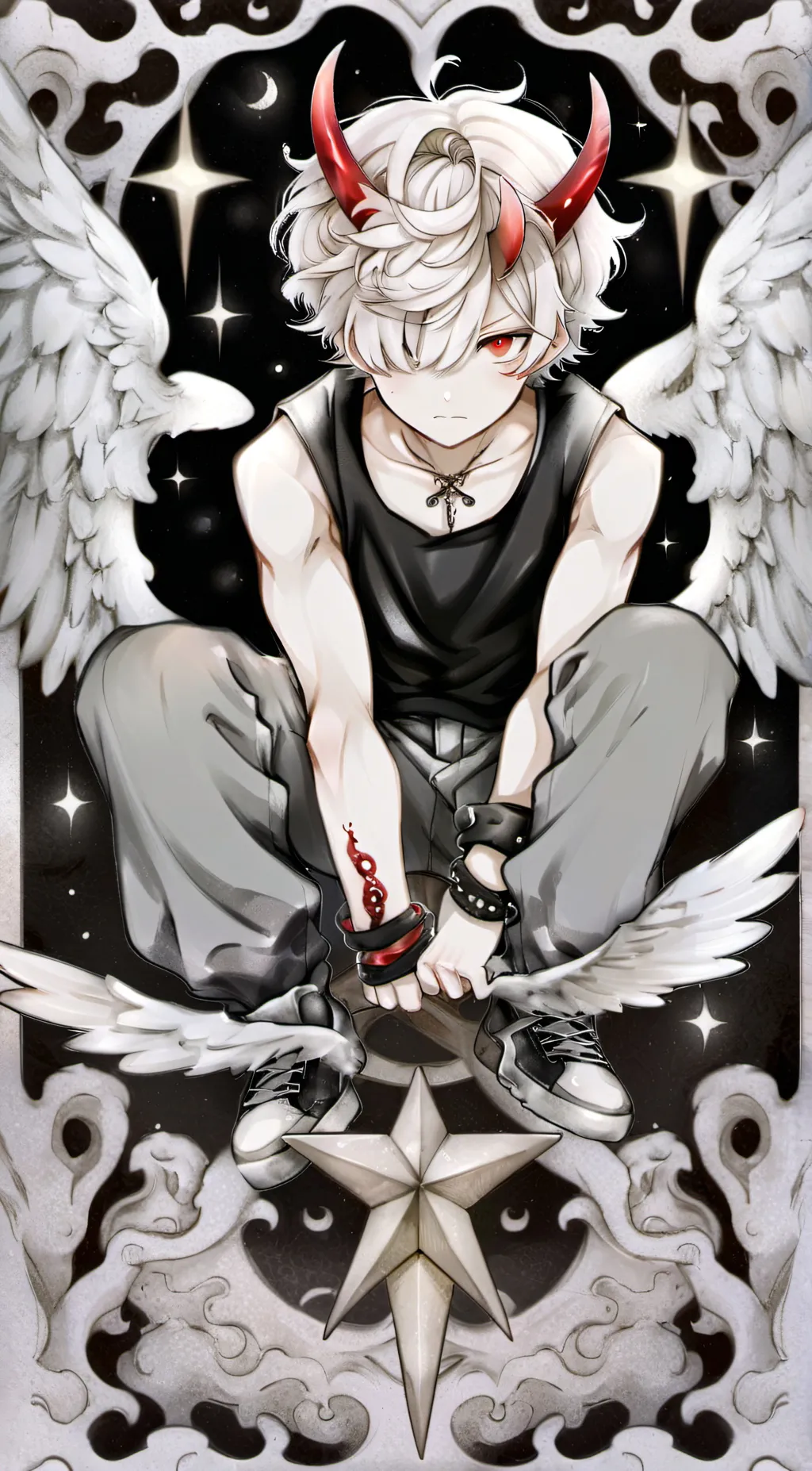 ai character: ^Shade^ background