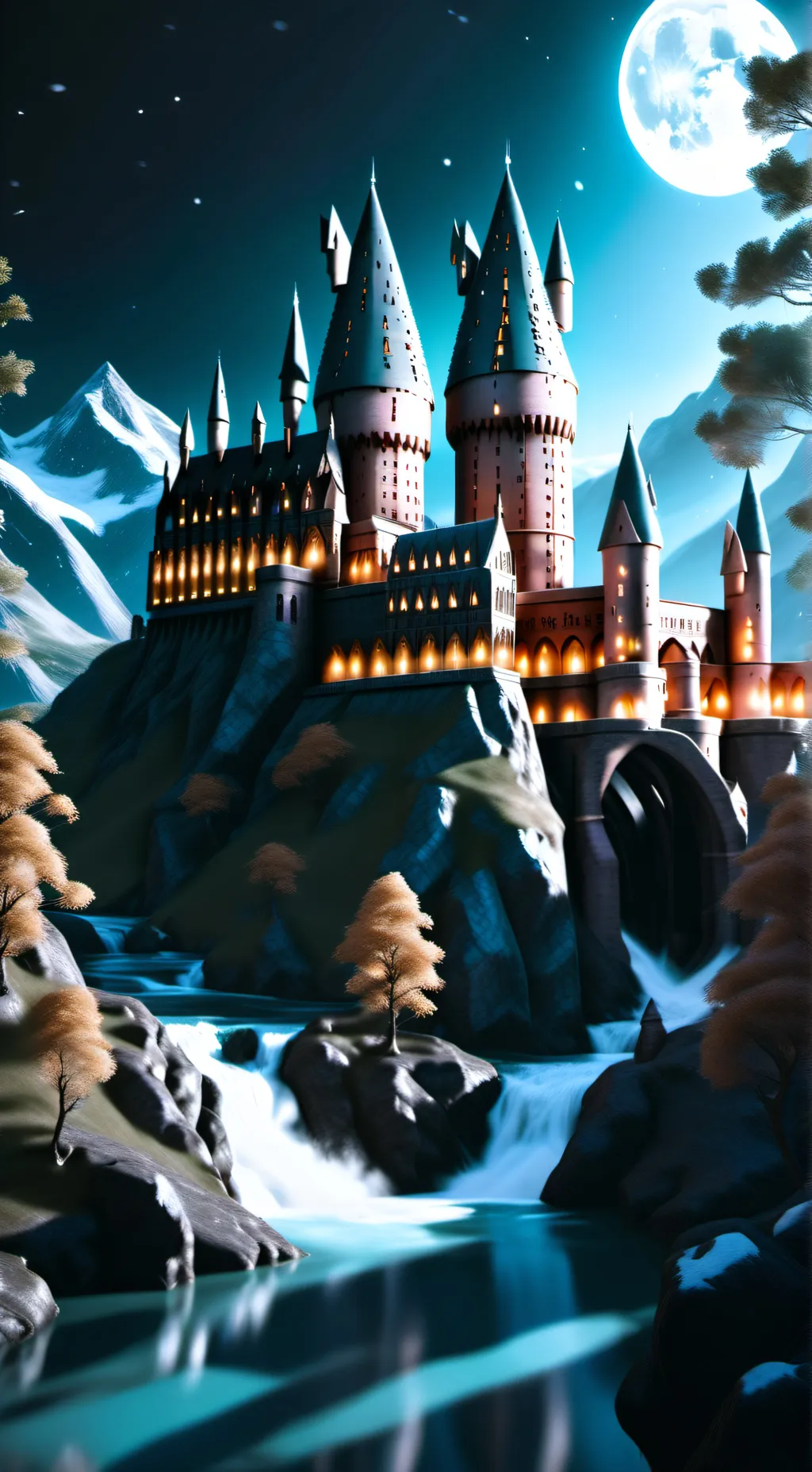 ai character: Hogwarts  background