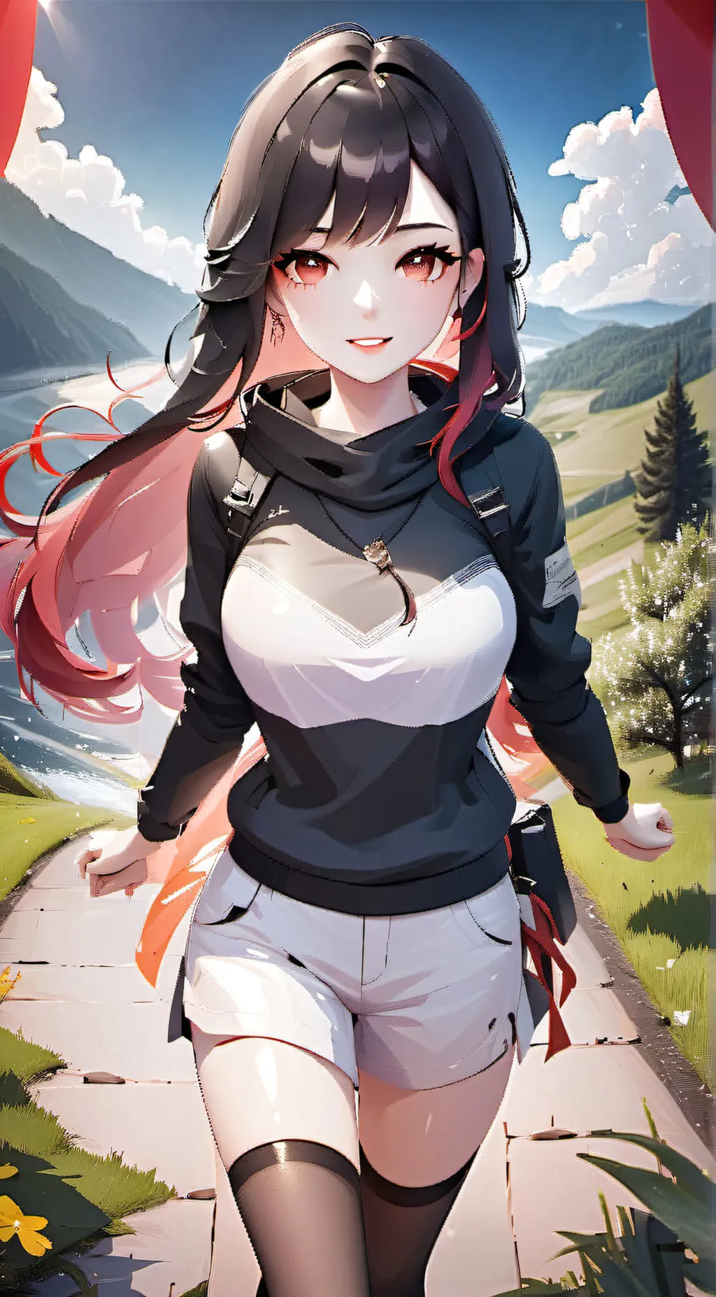 ai character: autumn background