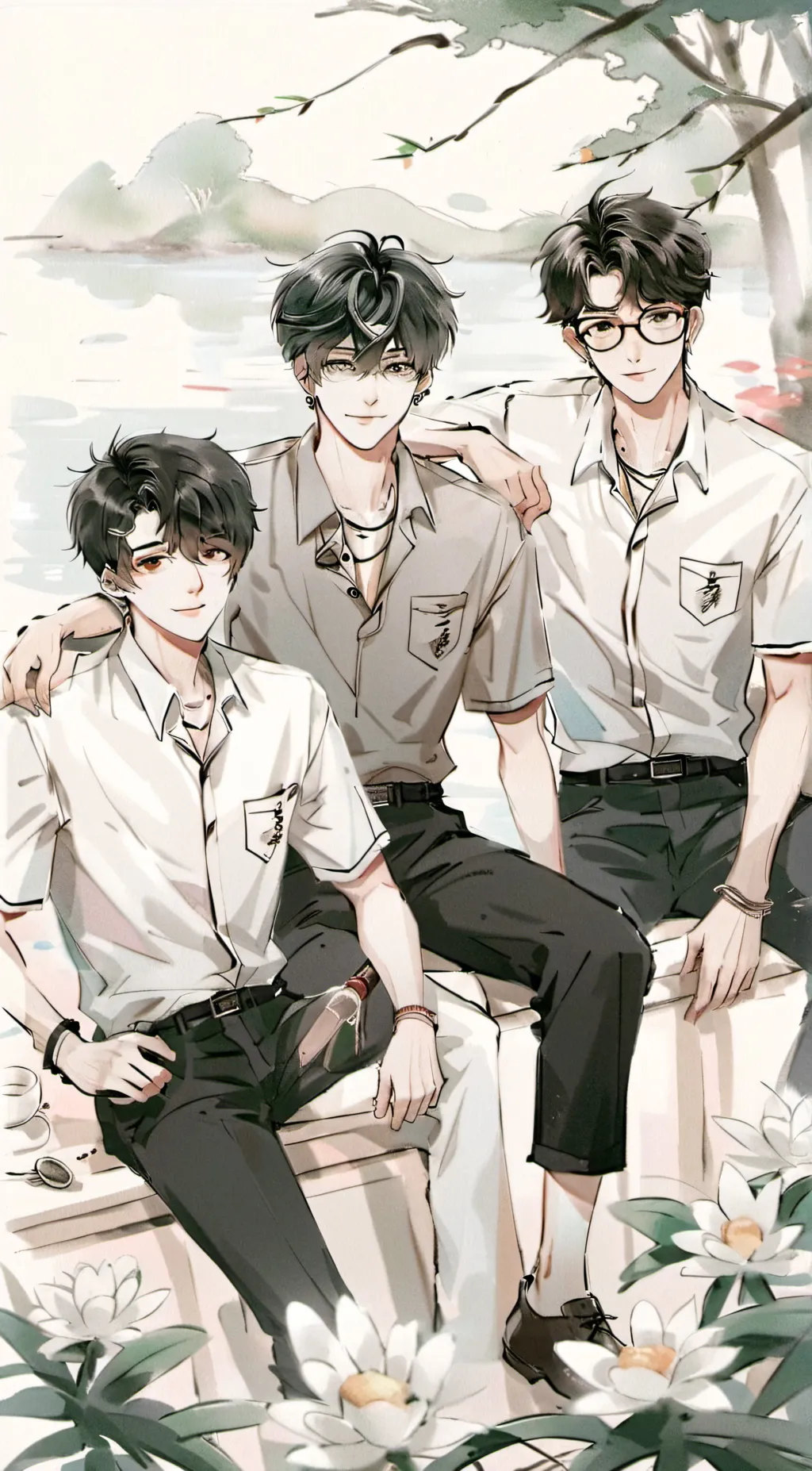 ai character: Alex, Liam, Noah background