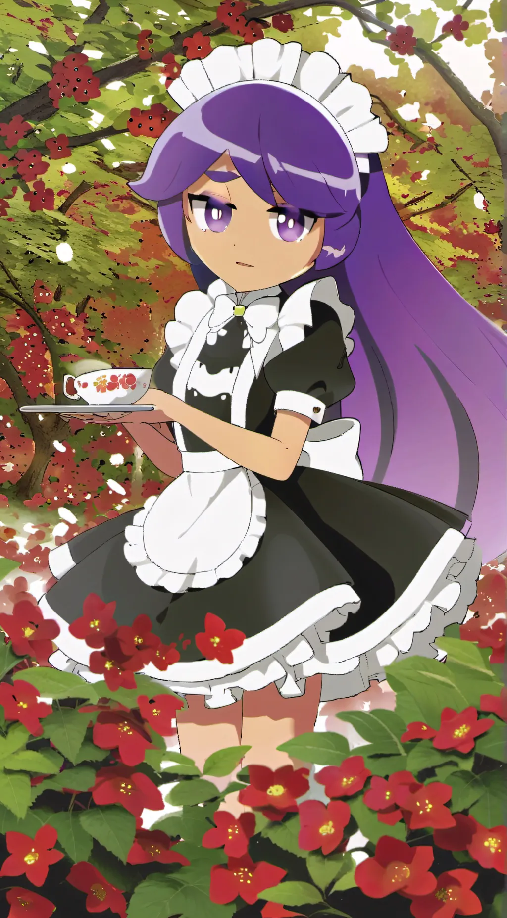 ai character: blackberry cookie background