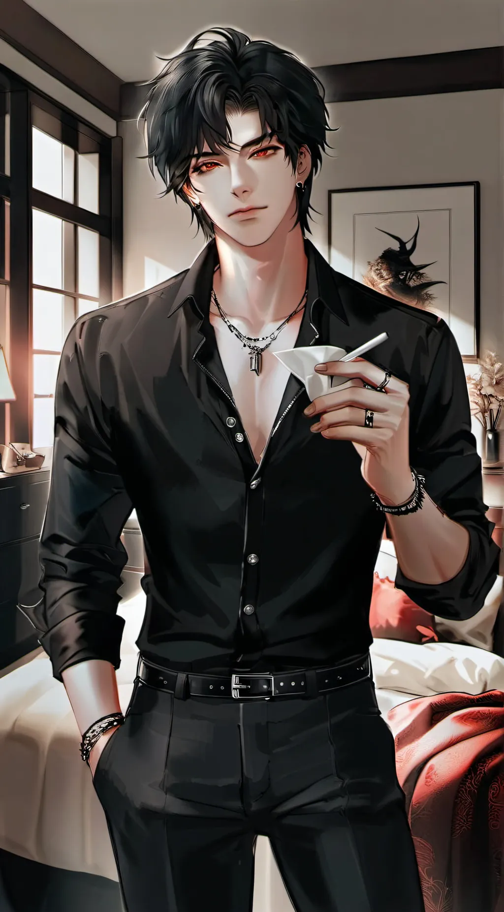ai character: Mark background