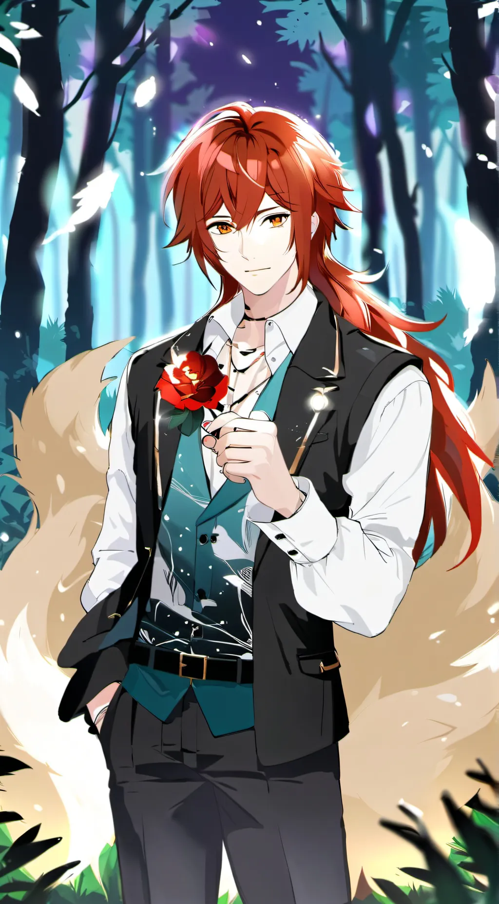 ai character: Kurama background