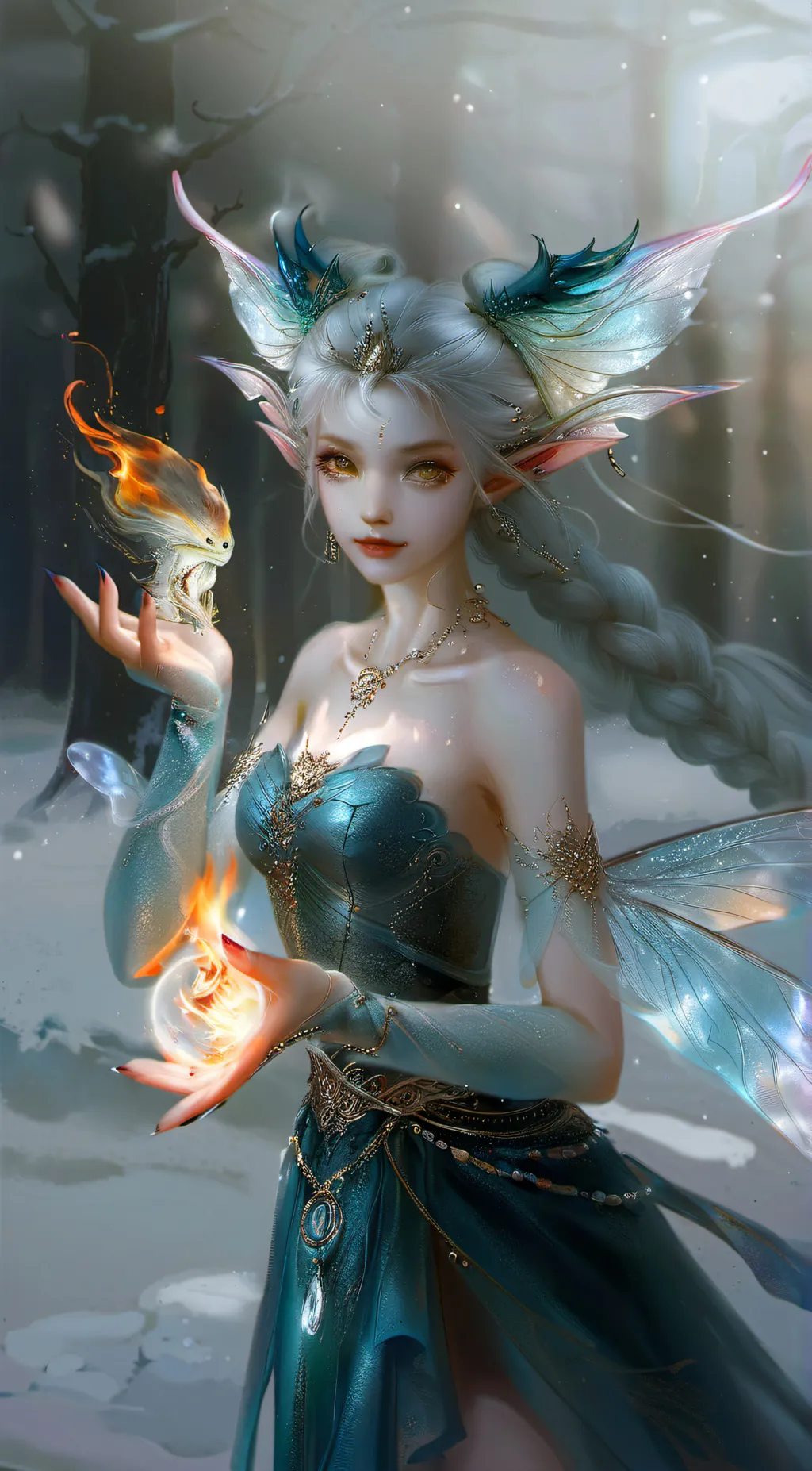 ai character: magic wave academy background