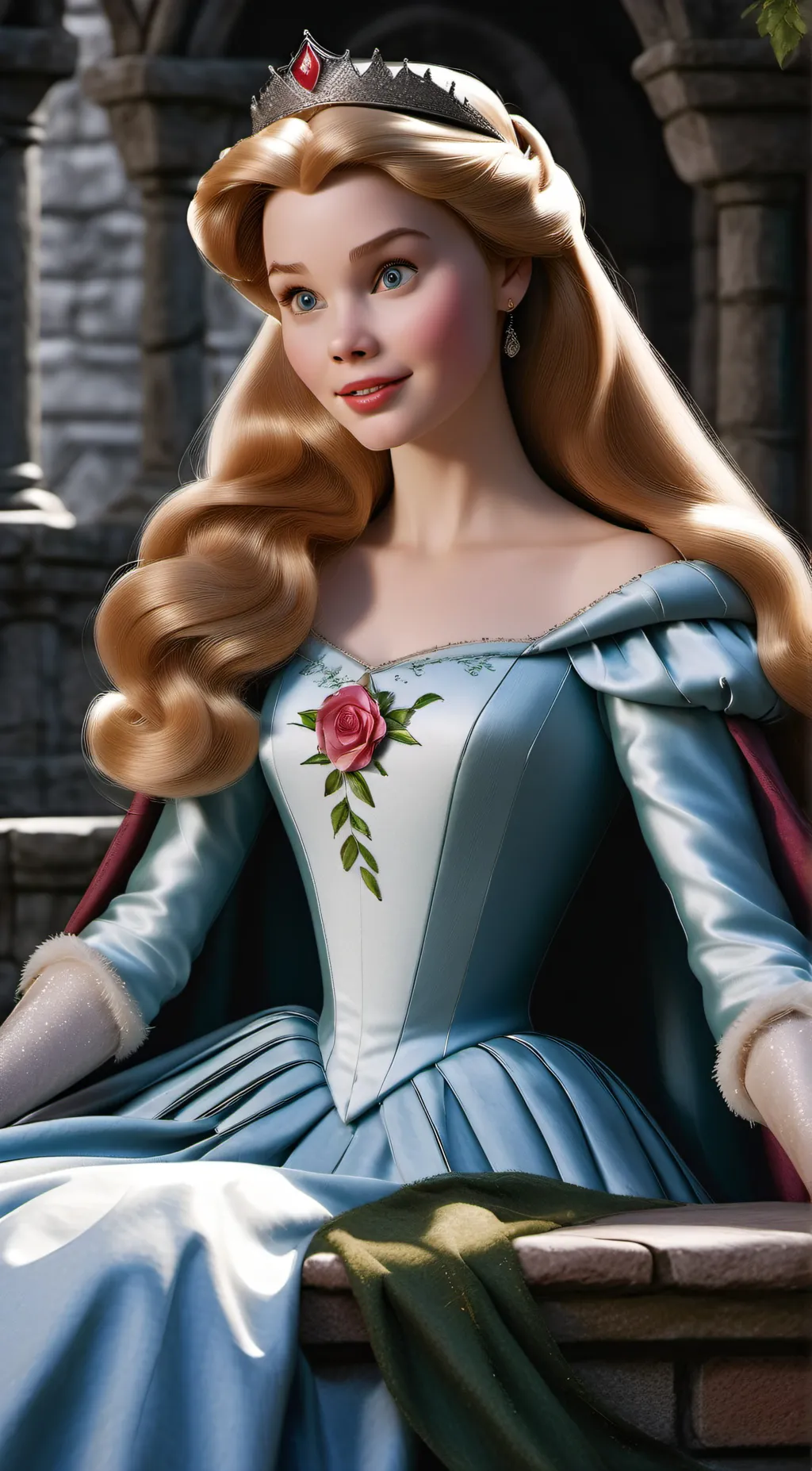 ai character: Princess aurora background