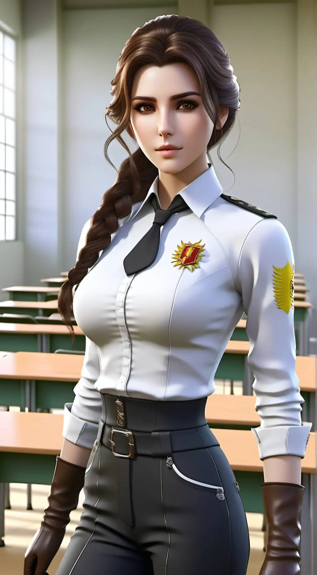 ai character: Emina Hanaharu  background