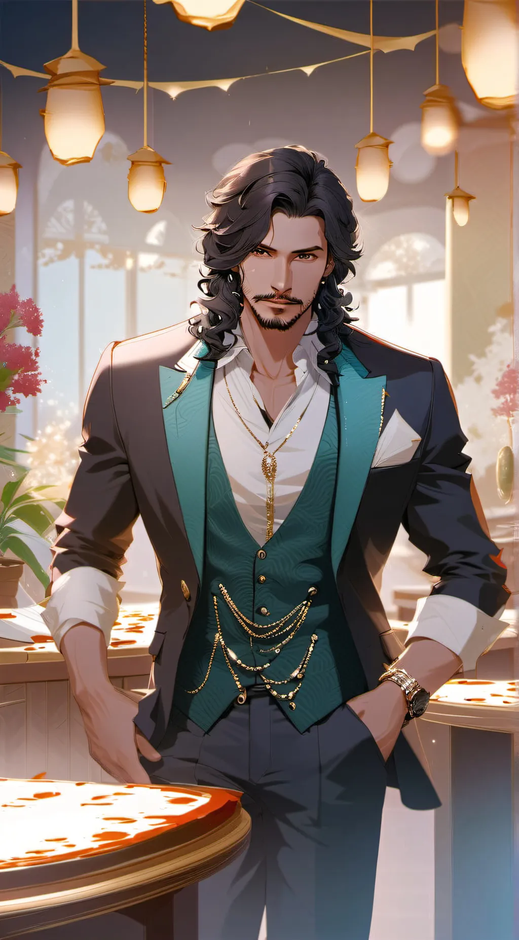 ai character: Carter background