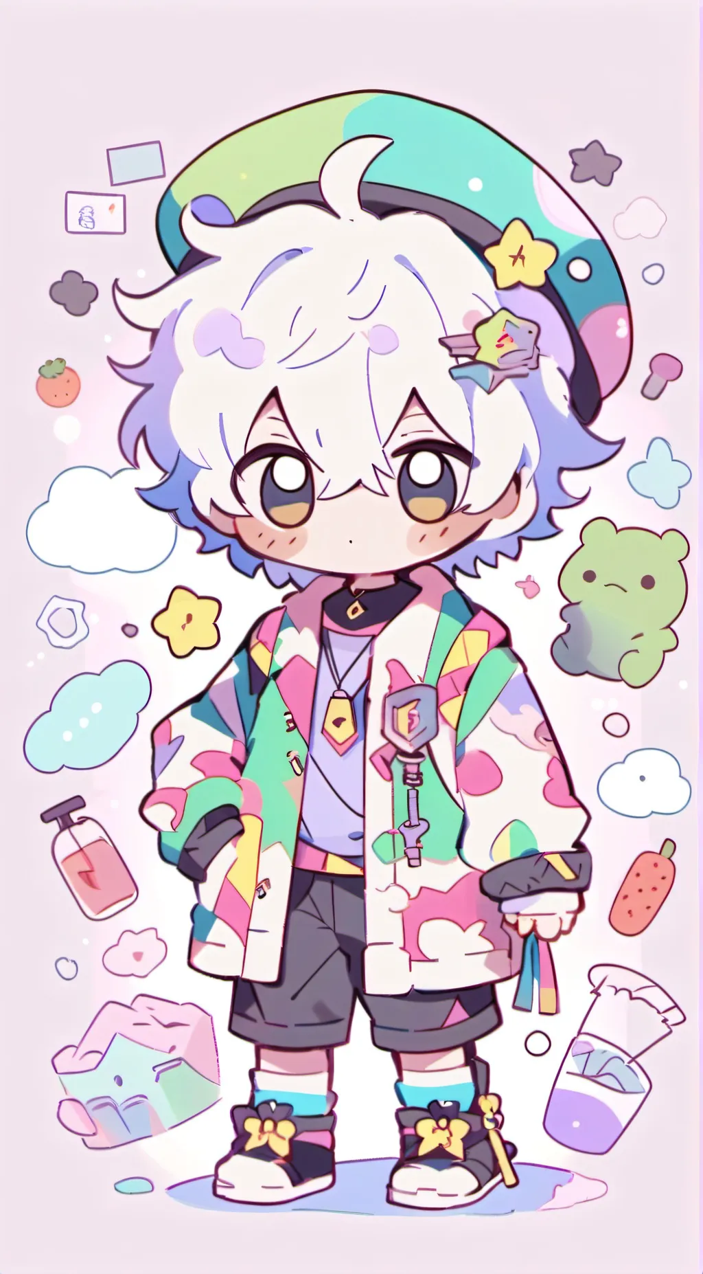 ai character: zeyo(fpe oc bff) background