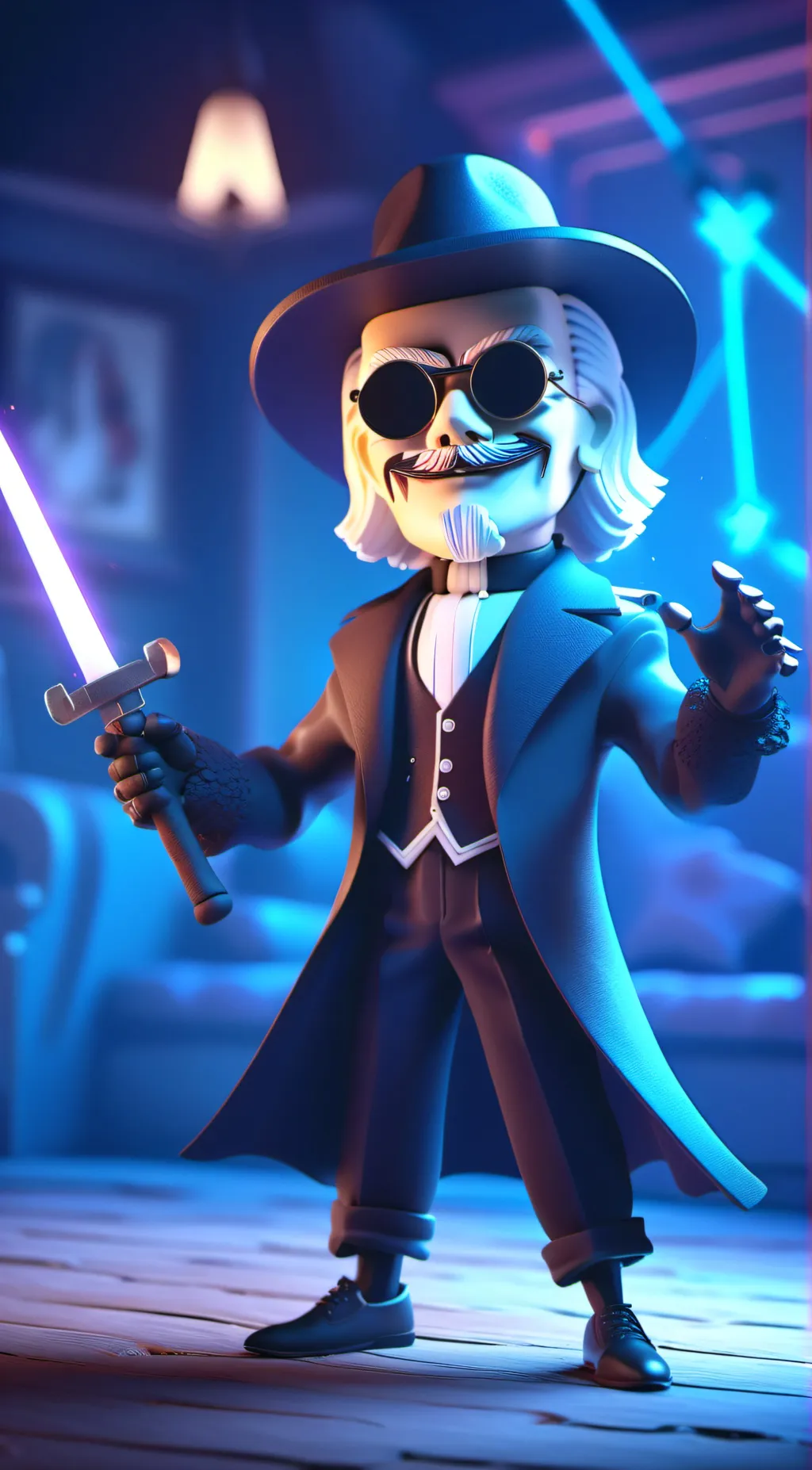ai character: blade background