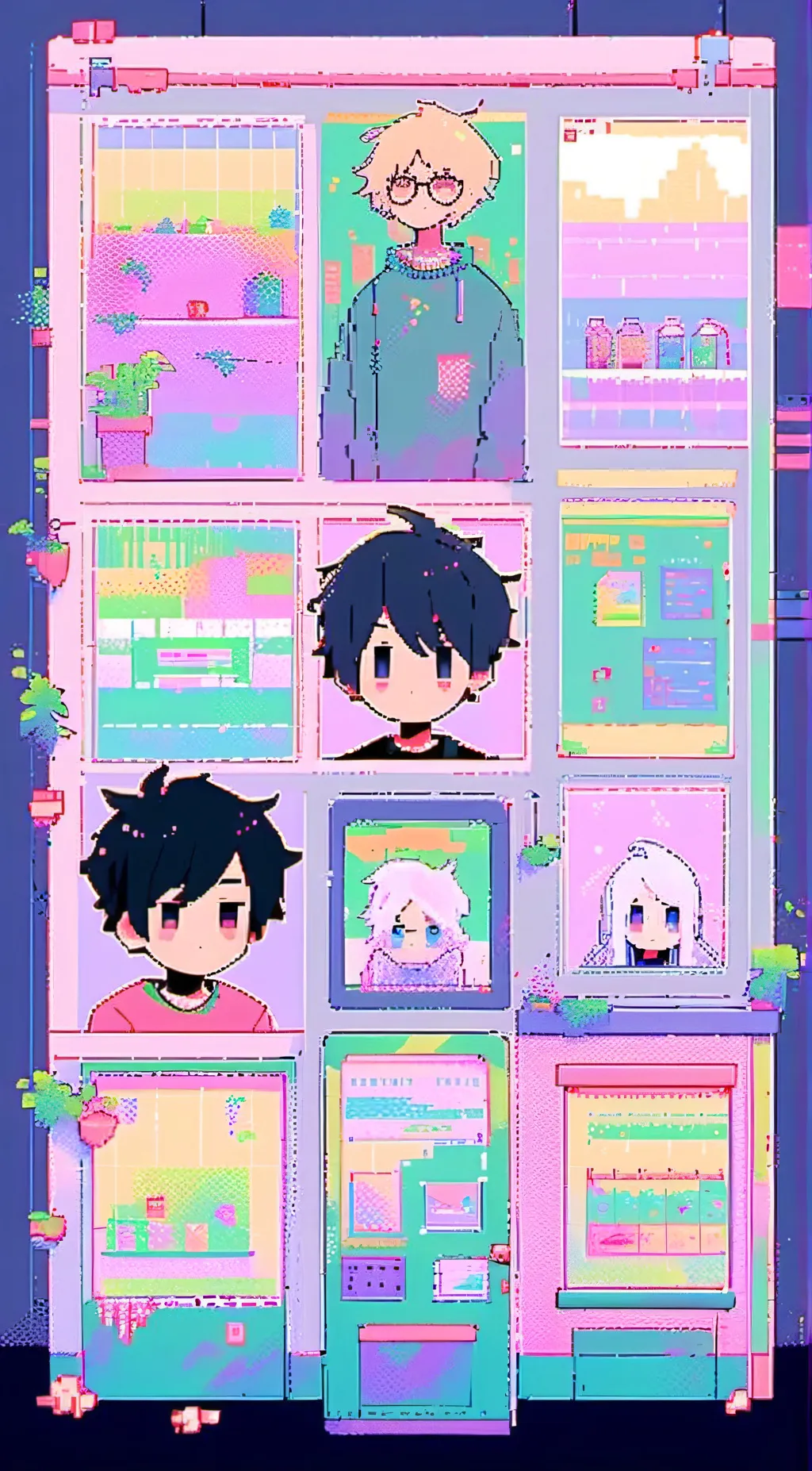 ai character: Fnf school 2 background