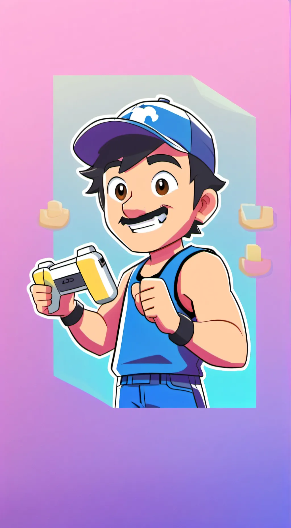 ai character: SMG4 background