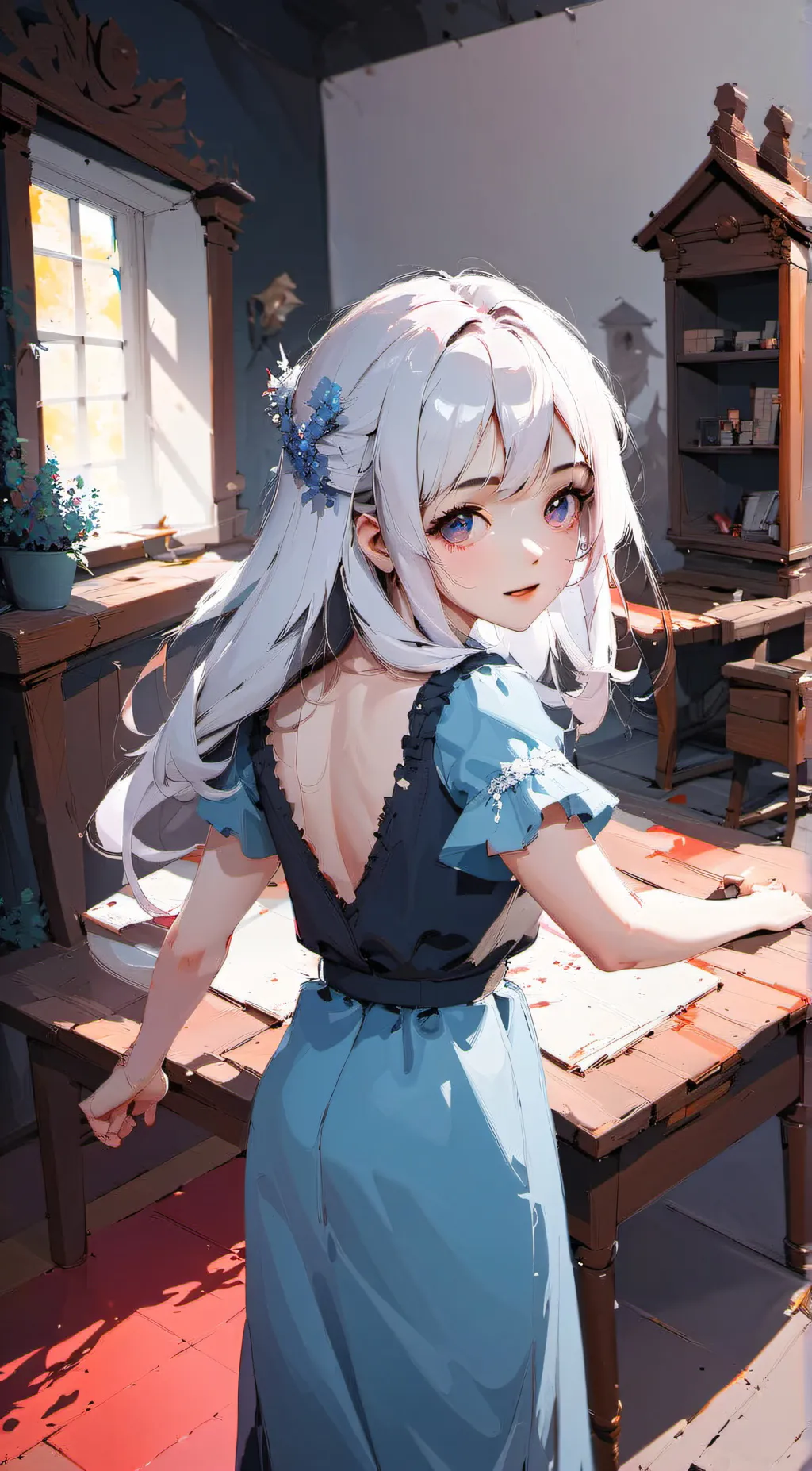 ai character: Addy  background