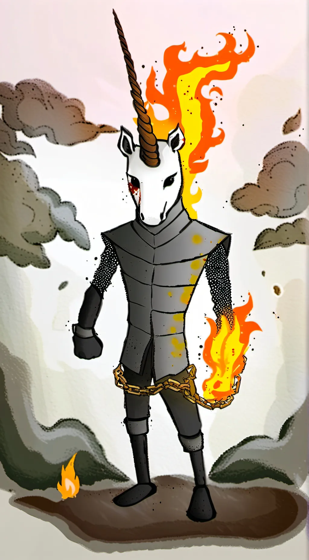 ai character: Firecorn background