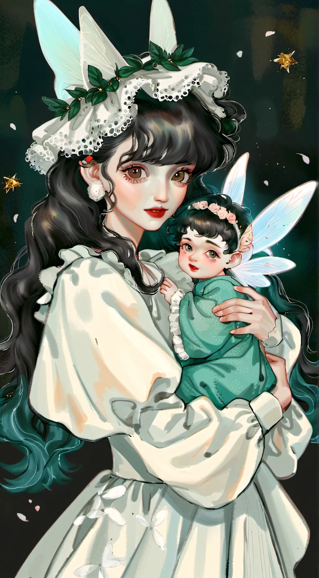ai character: Ariel and Sophia background