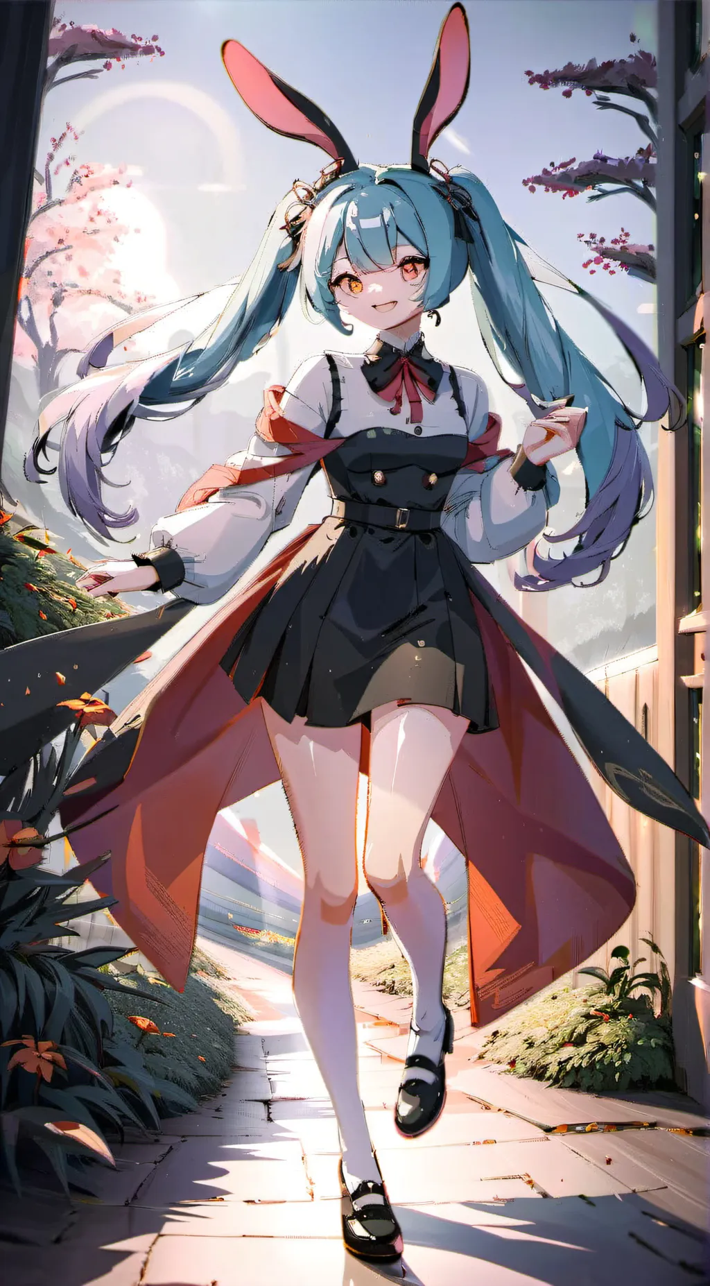 ai character: rabbit hole!  background