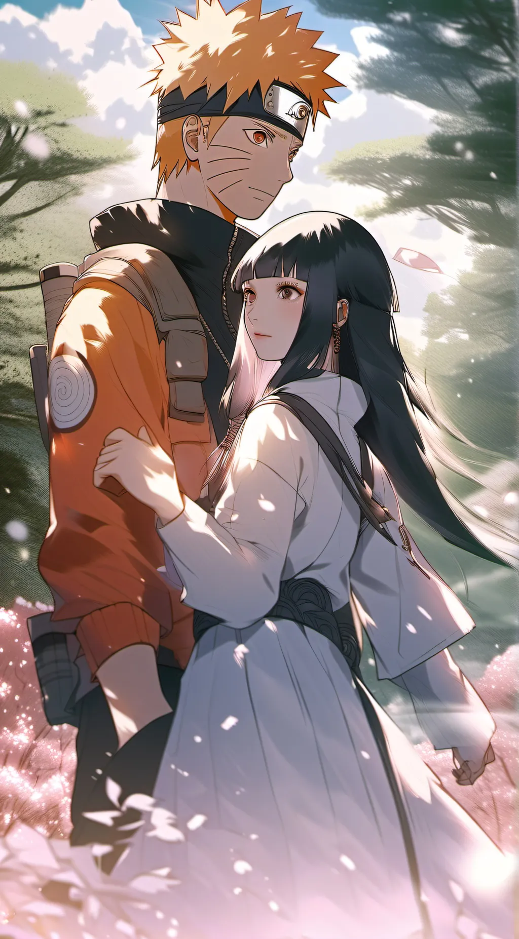 ai character: Naruto and hinata background