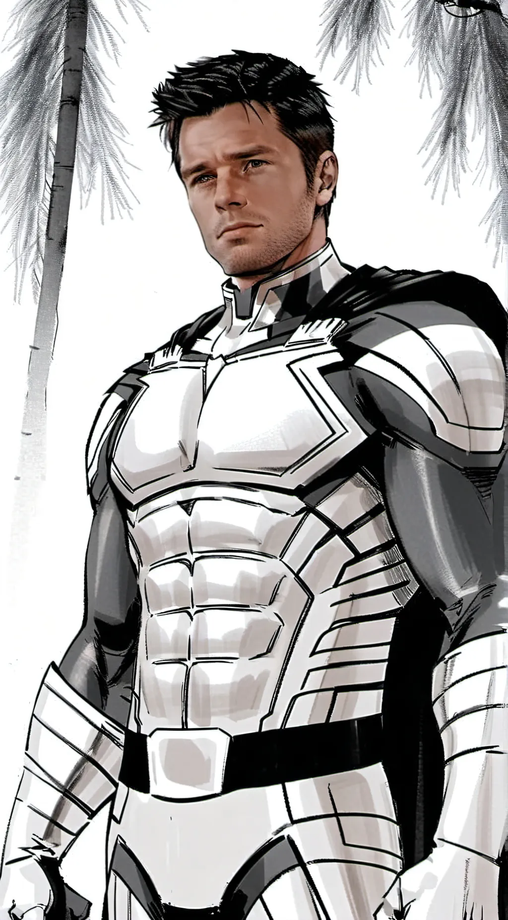 ai character: Bucky Barnes background