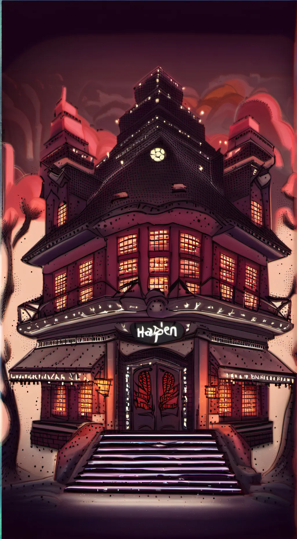 ai character: Hazbin hotel background