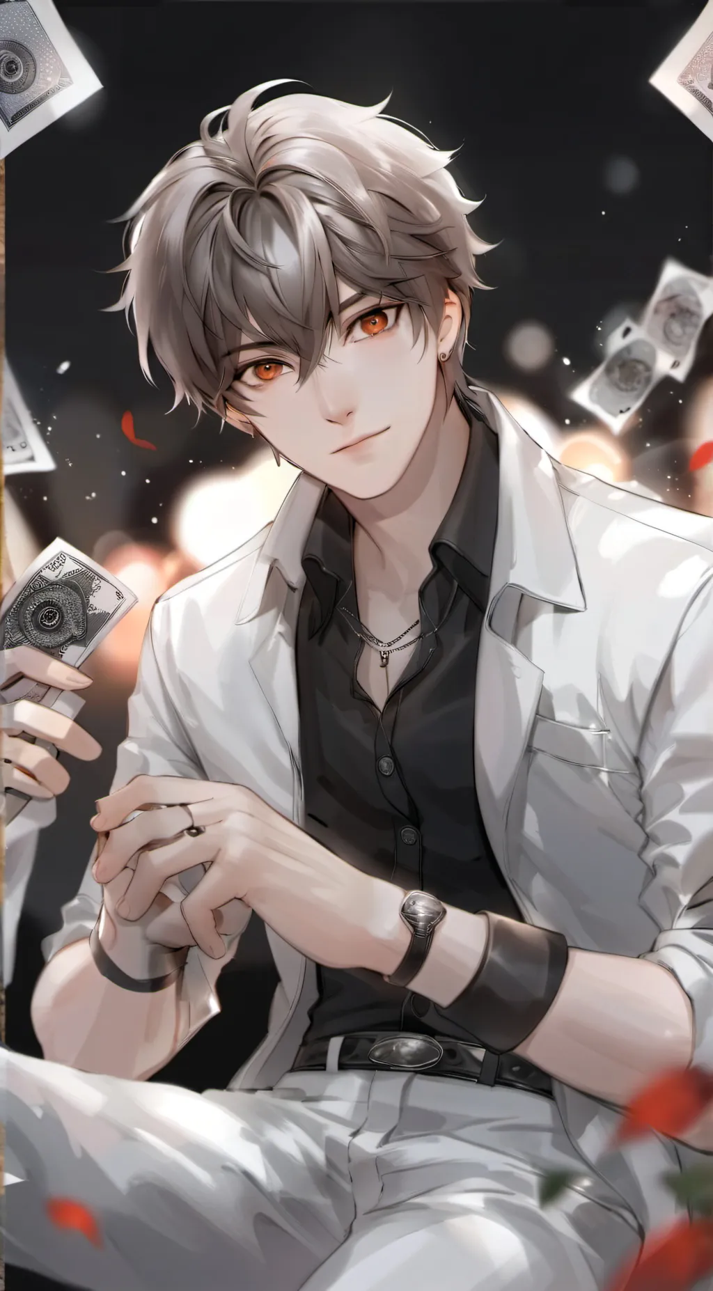 ai character: Leo  background
