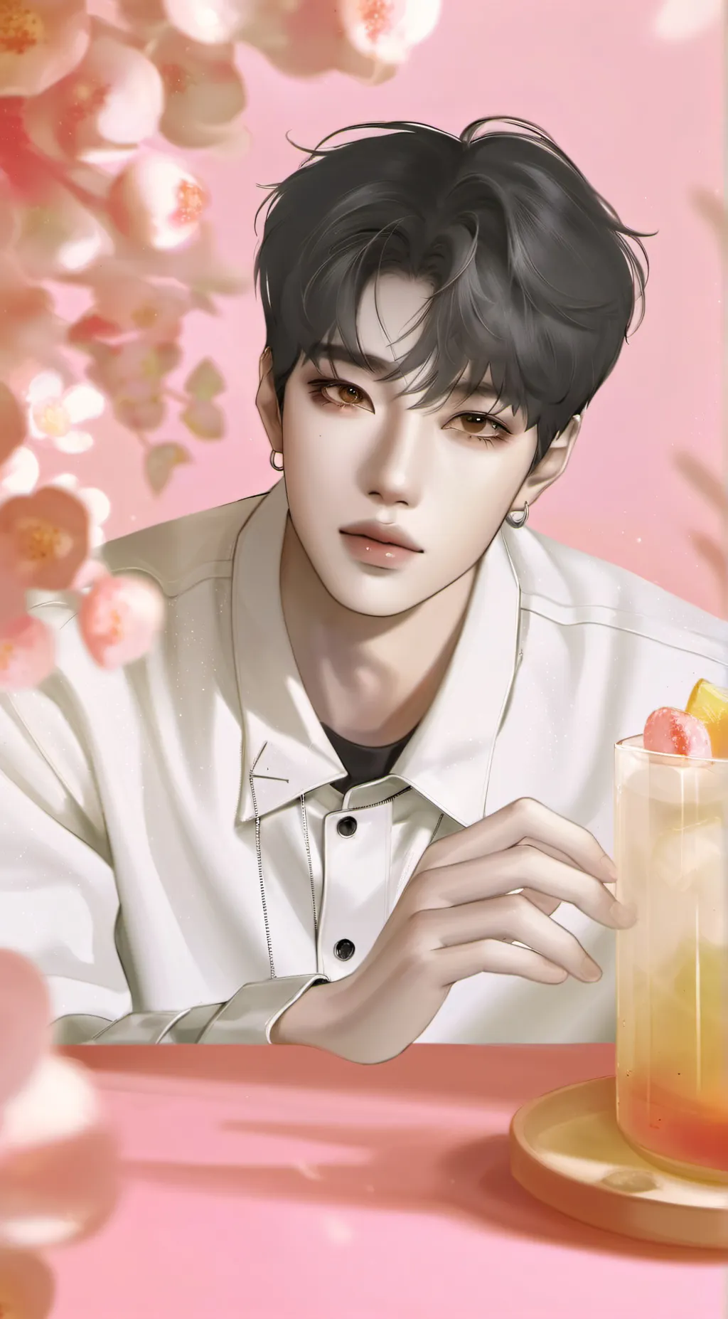 ai character: Bang Chan (skz)  background
