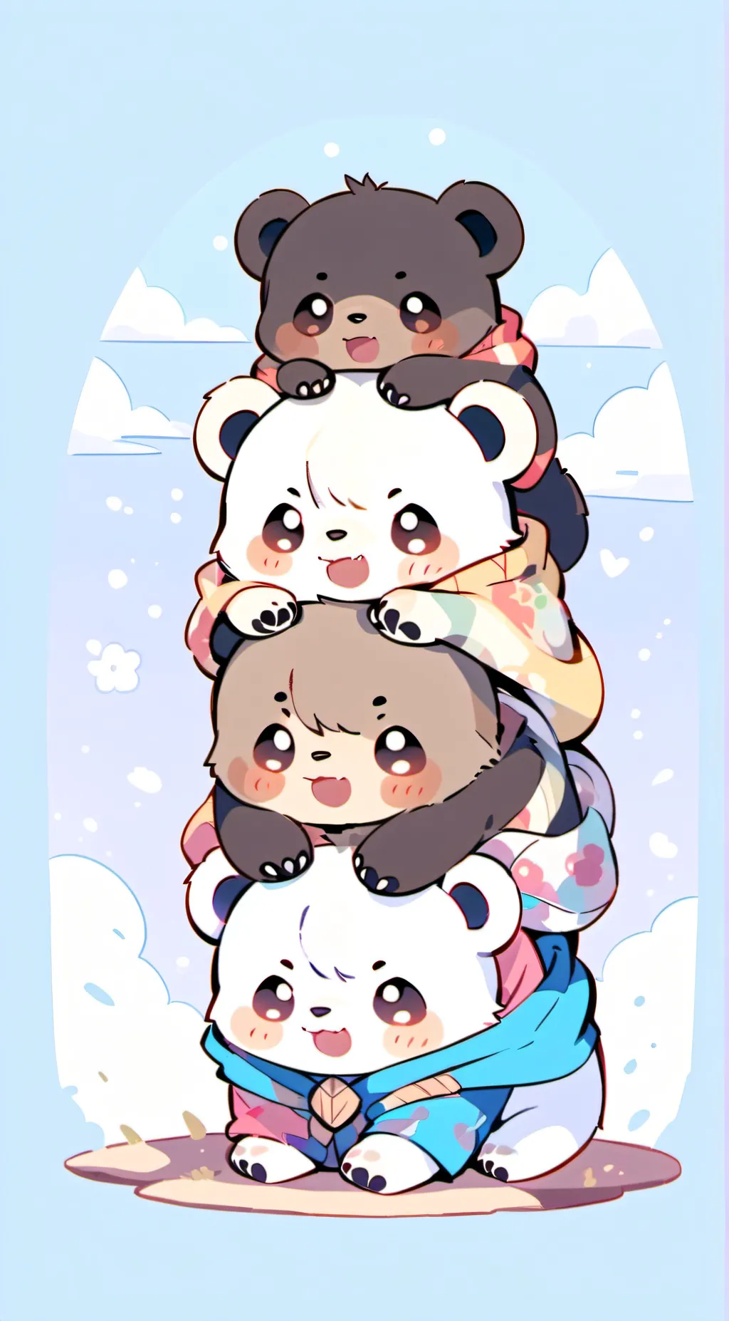 ai character: We Bare Bears background