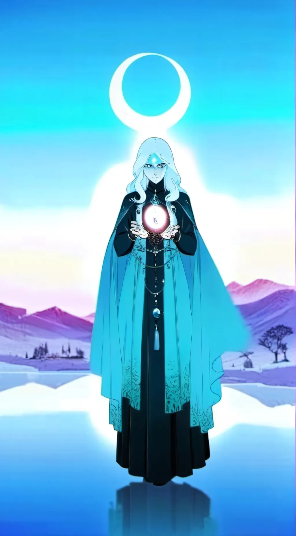 ai character: Blue Diamond background