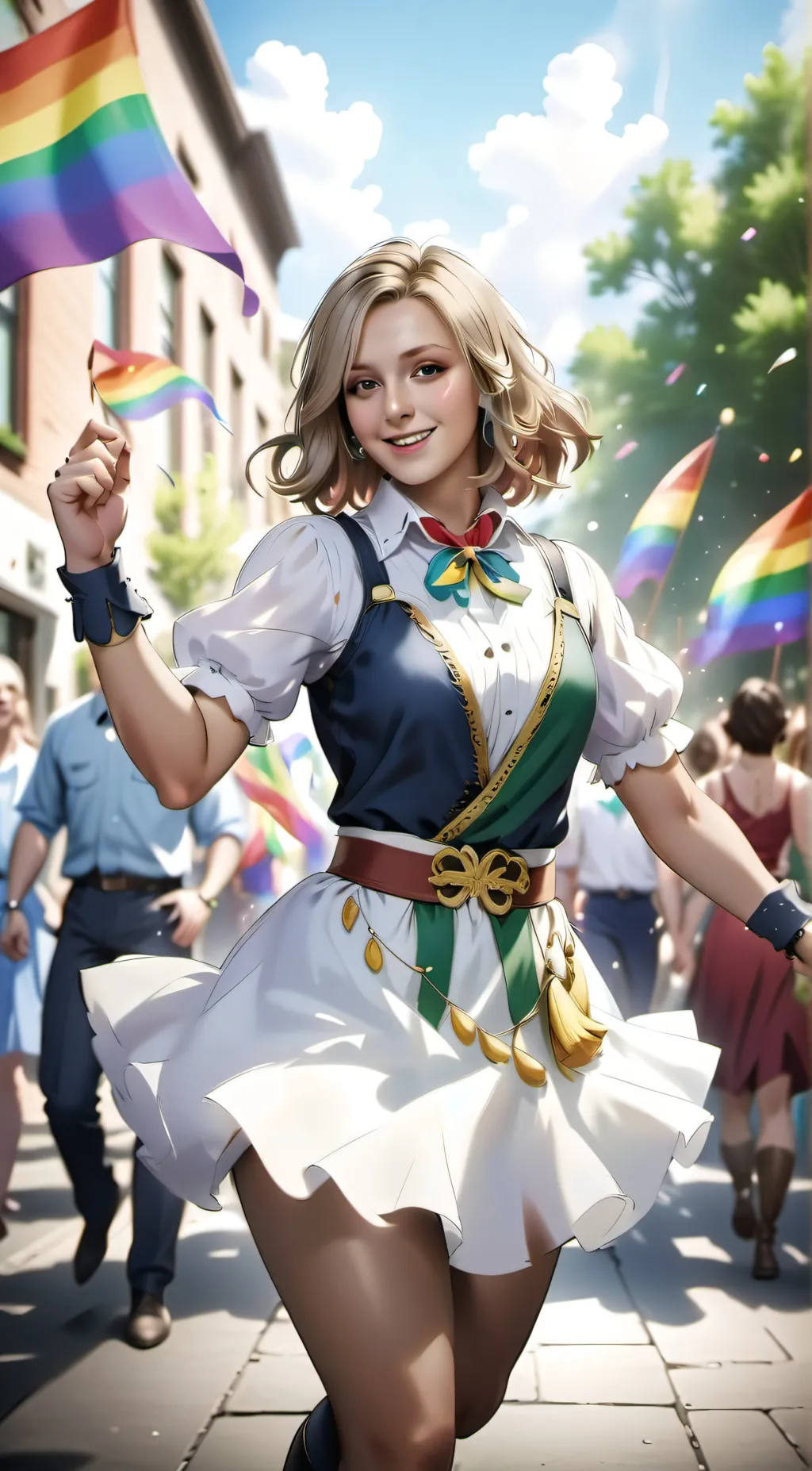 ai character: A Day of Pride background