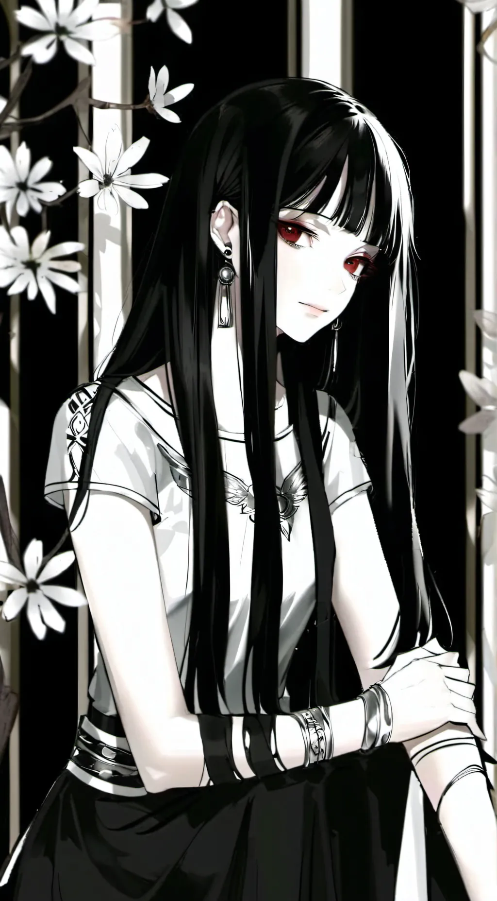 ai character: ash background