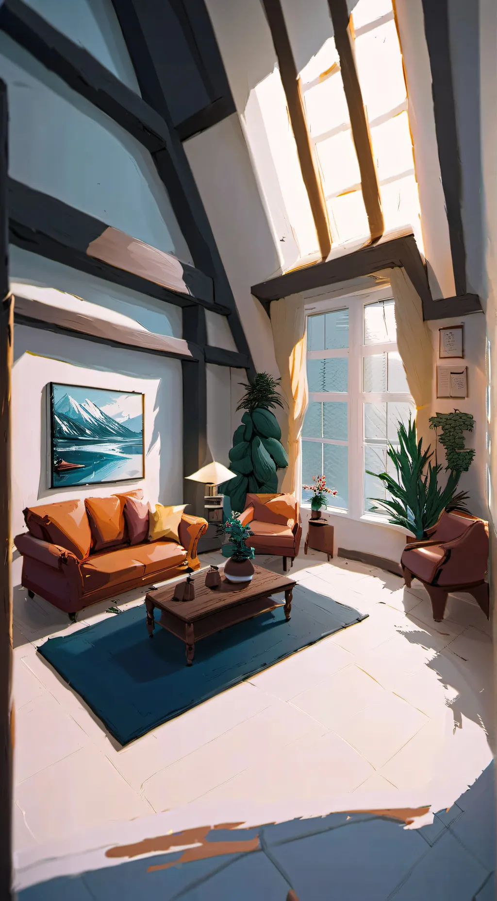 ai character: a room with charac background