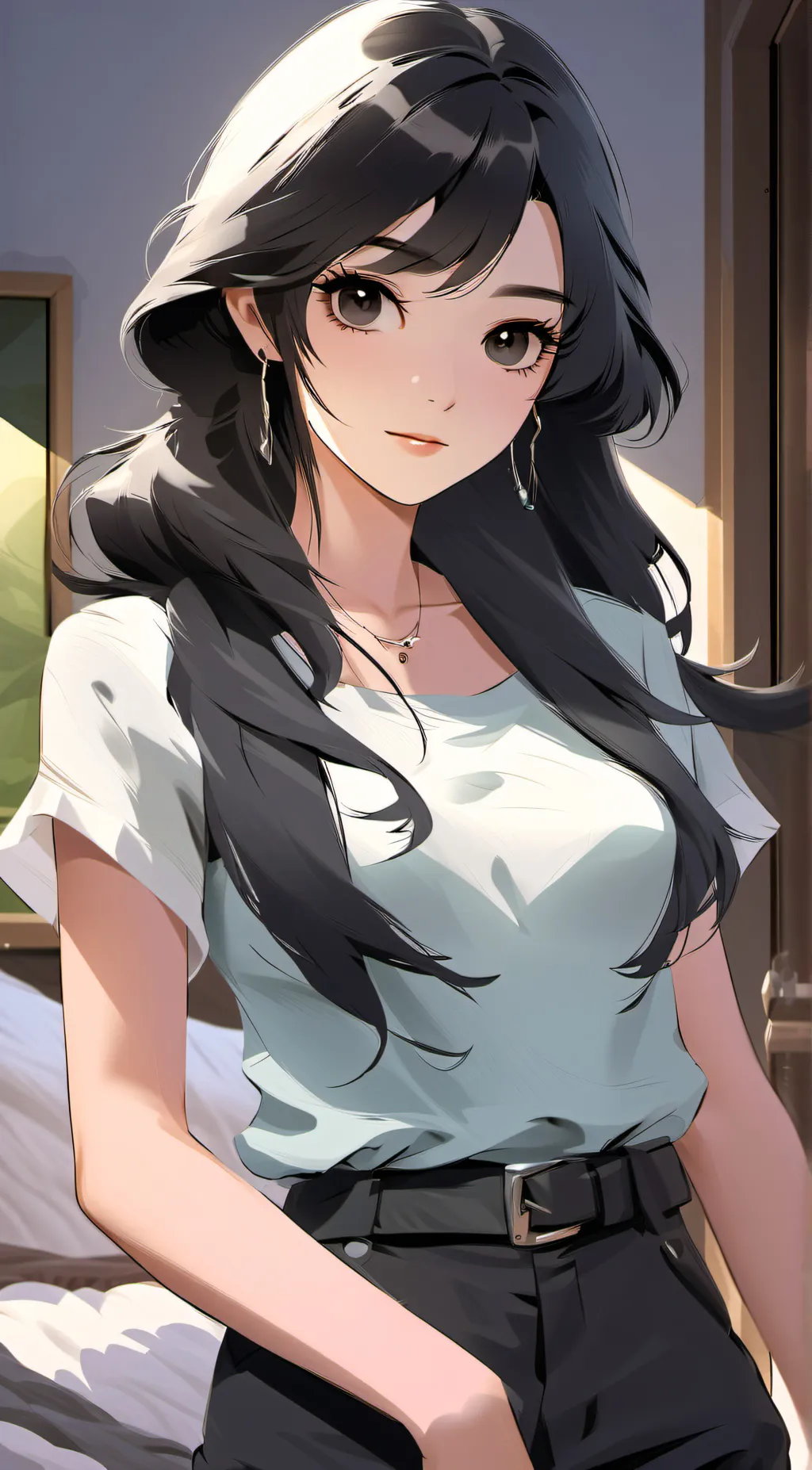 ai character: Elena franks background