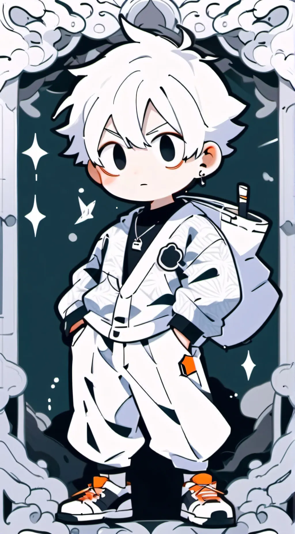 ai character: Little Man FNF background