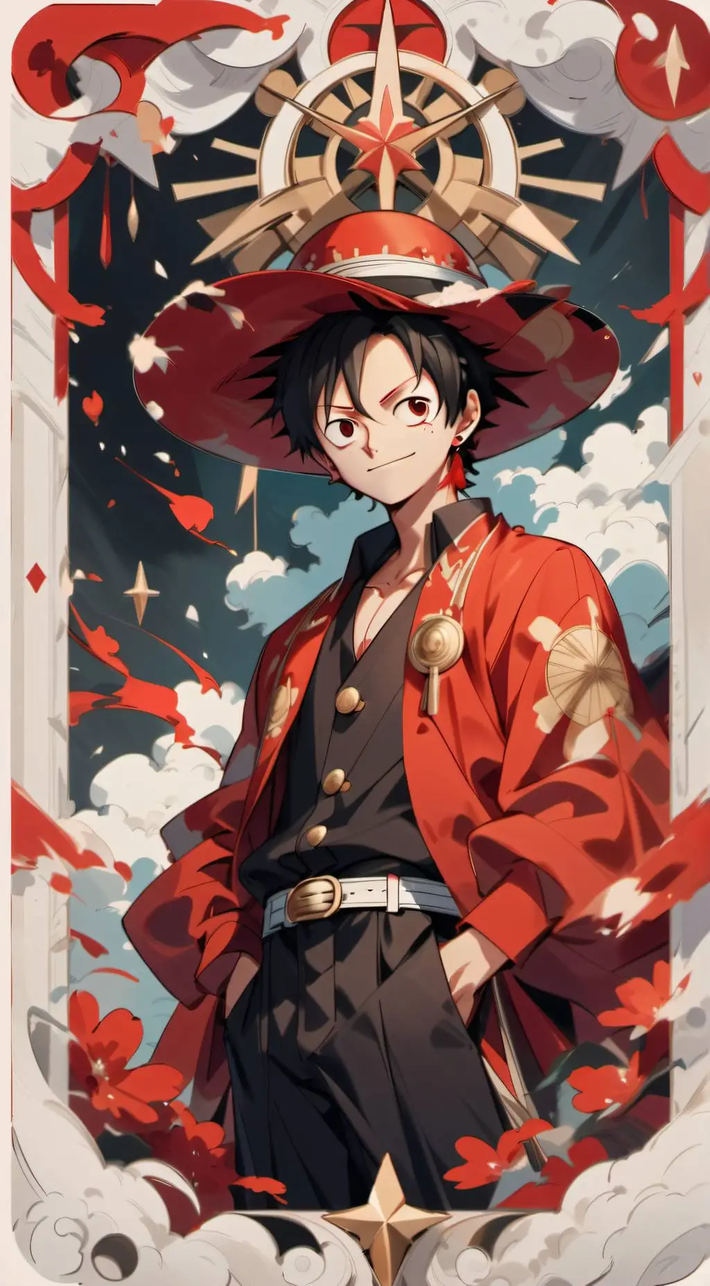 ai character: luffy background