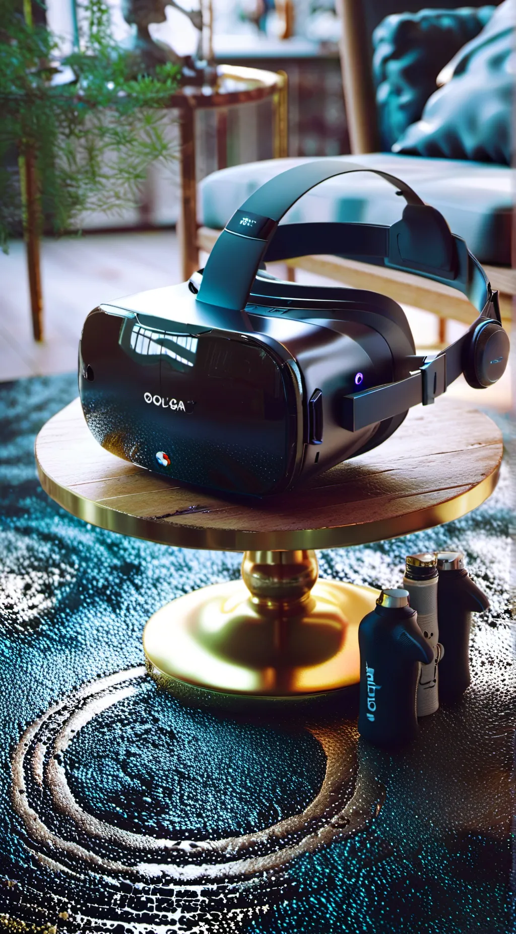 ai character: vr headset  background