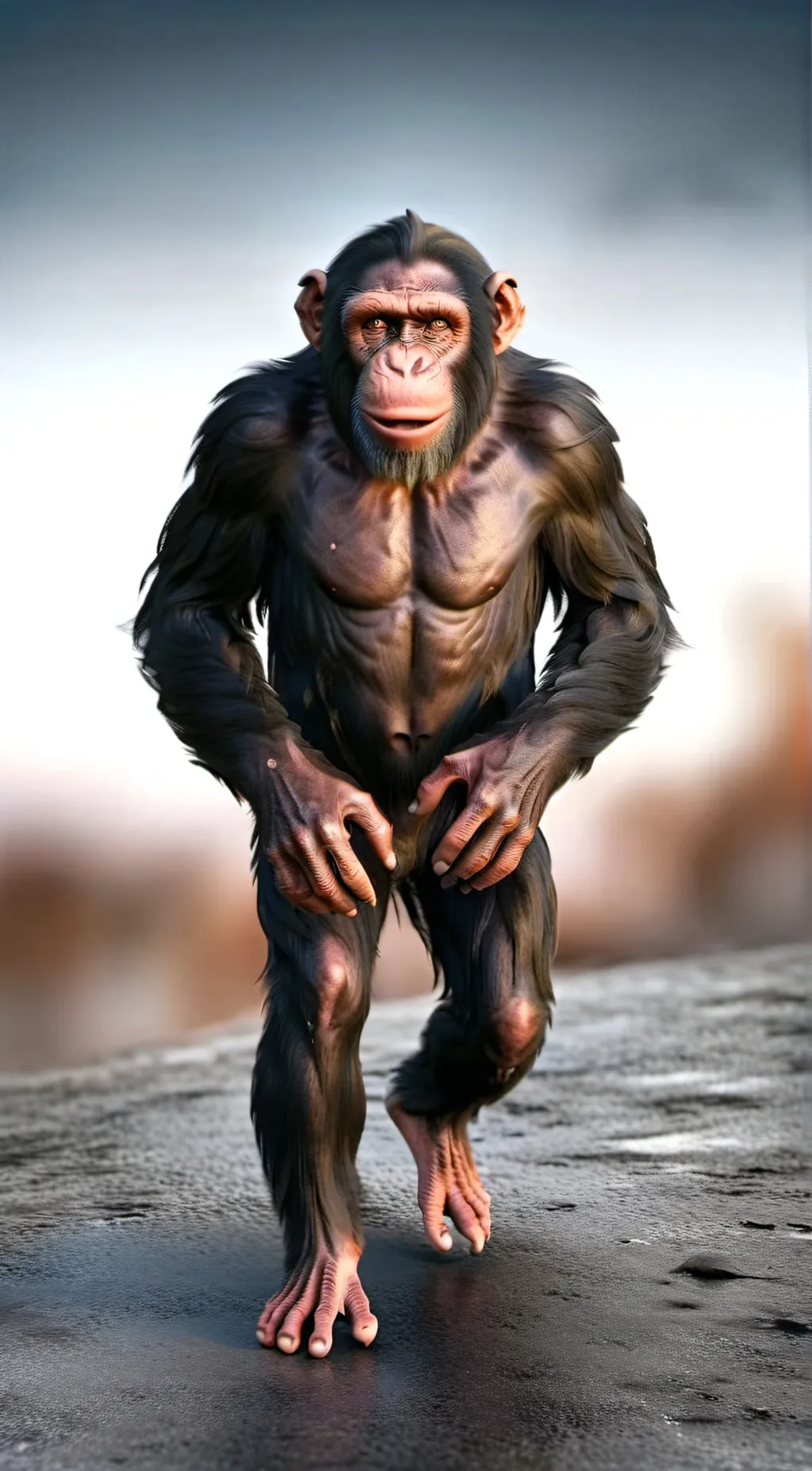ai character: Chimpanzee background