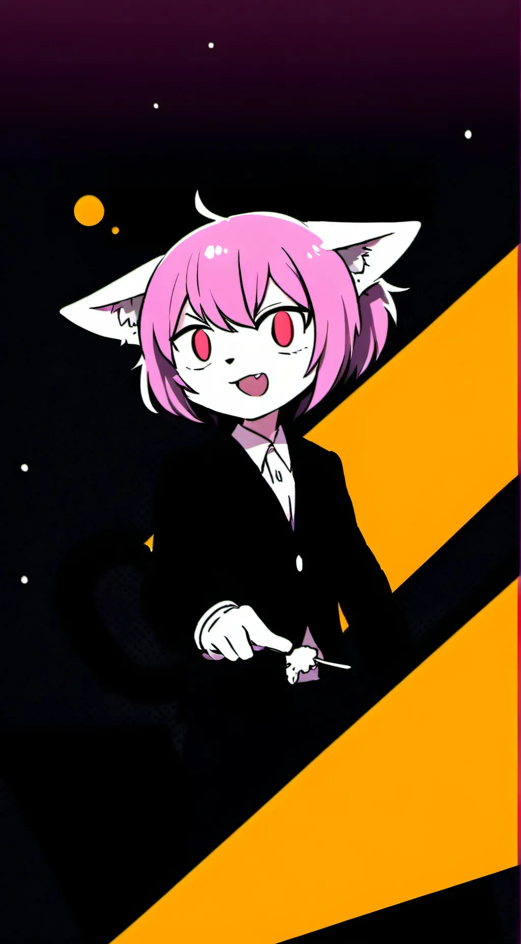ai character: Uwu cat background