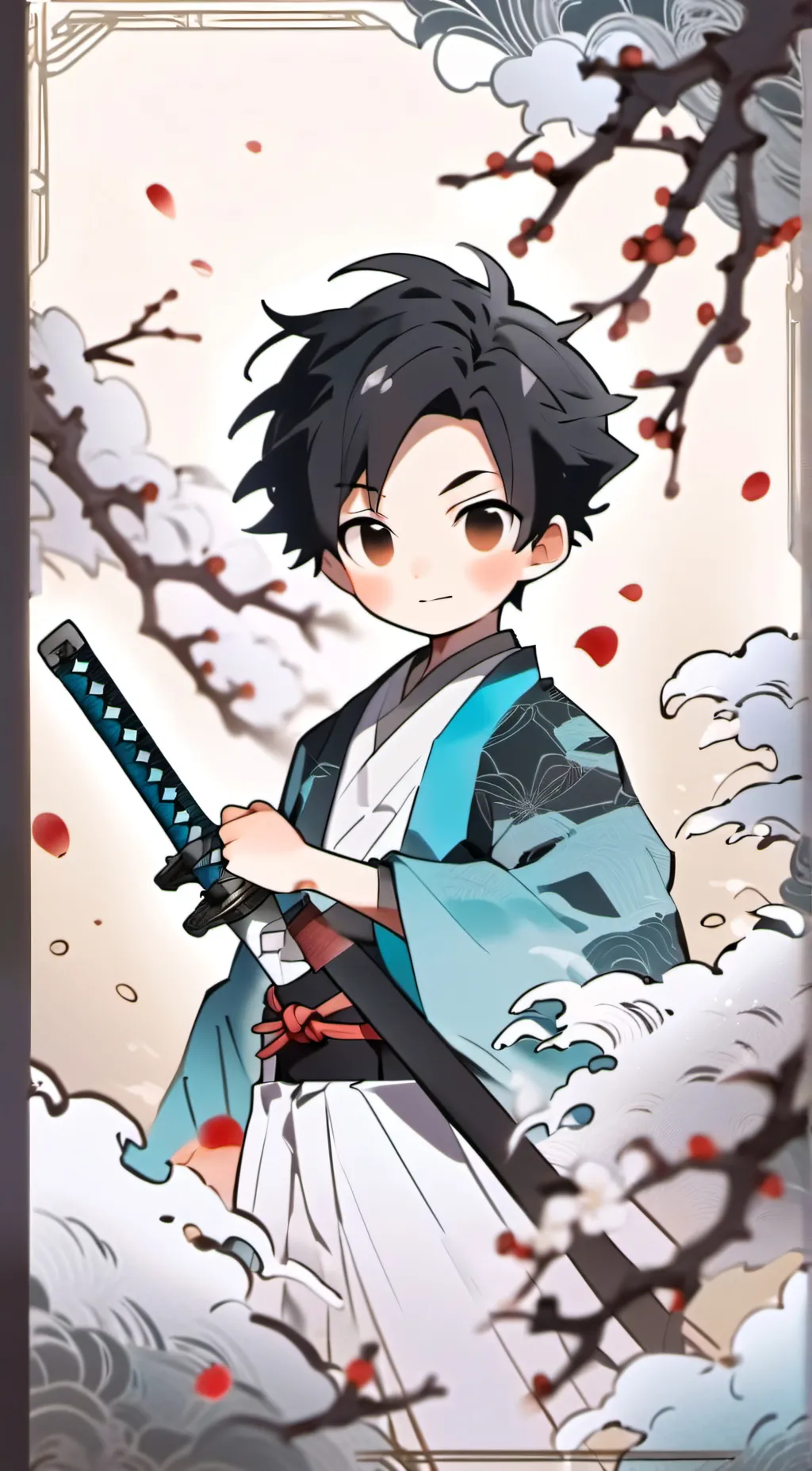ai character: Murichiro  background