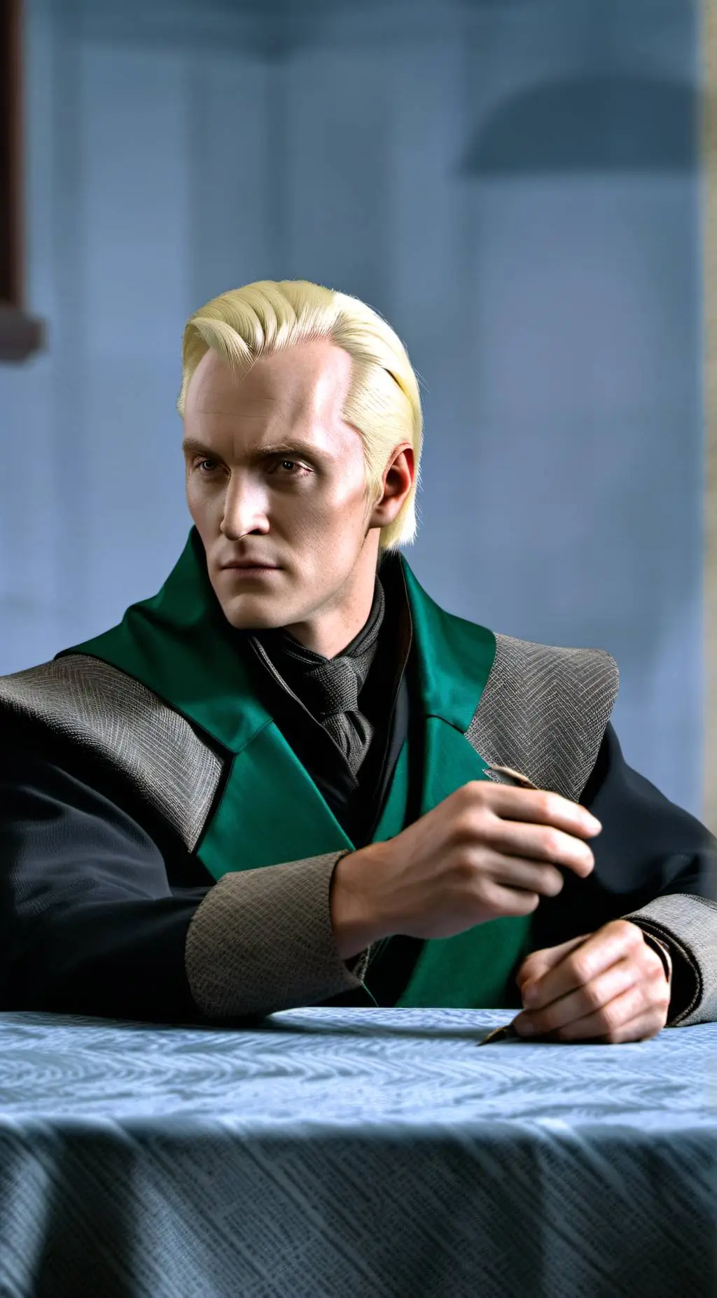 ai character: Draco Malfoy  background