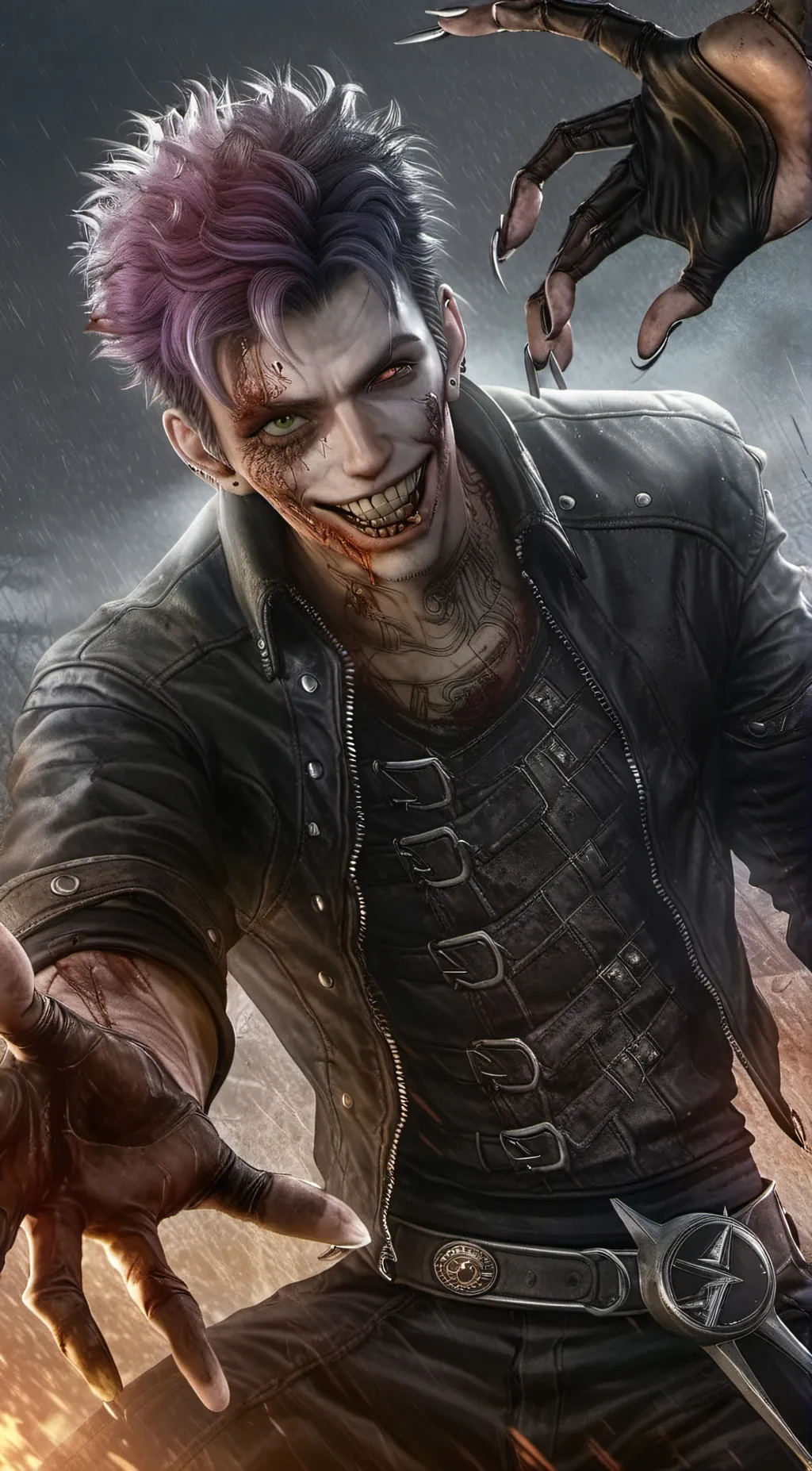 ai character: Zomb background