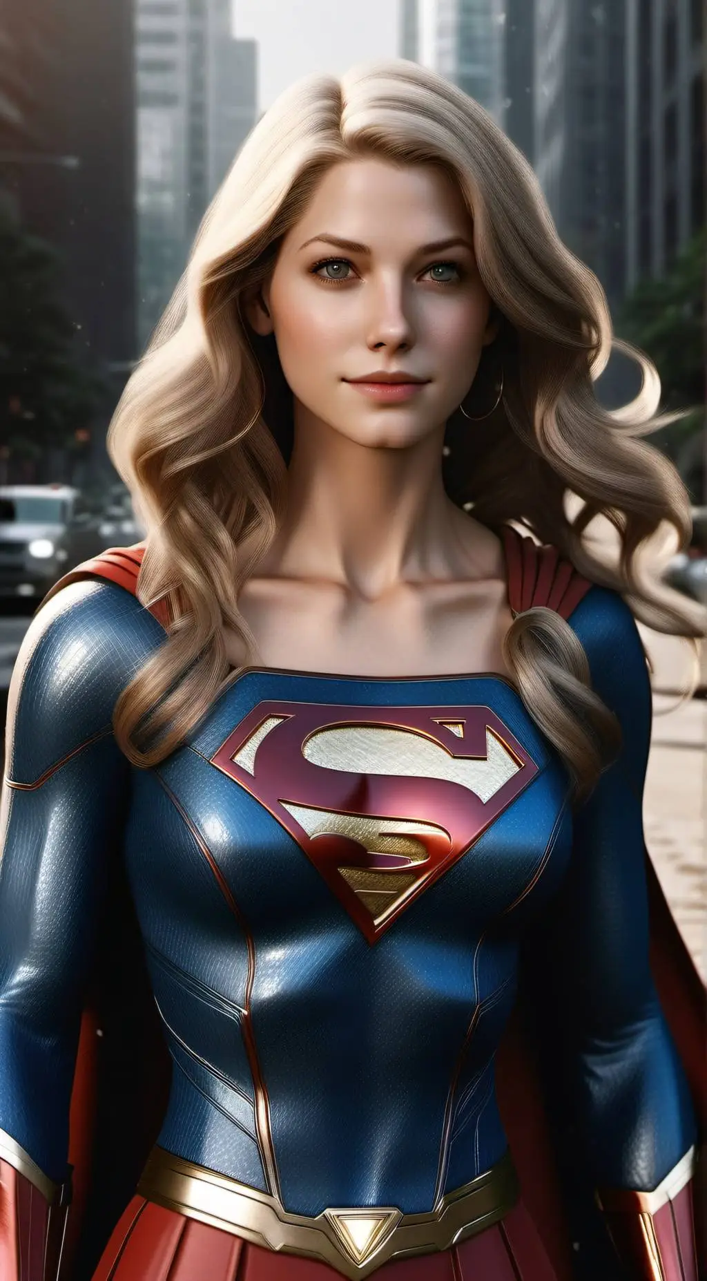 ai character: Supergirl  background