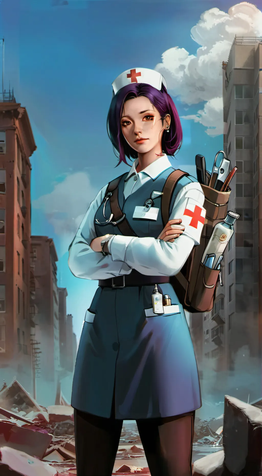ai character: Femedic  background