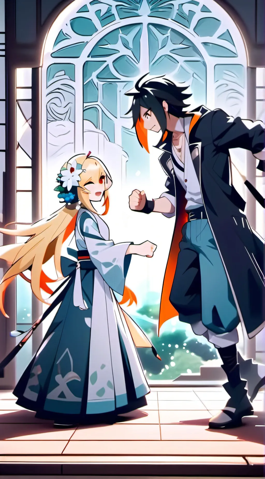 ai character: James and Estelle background