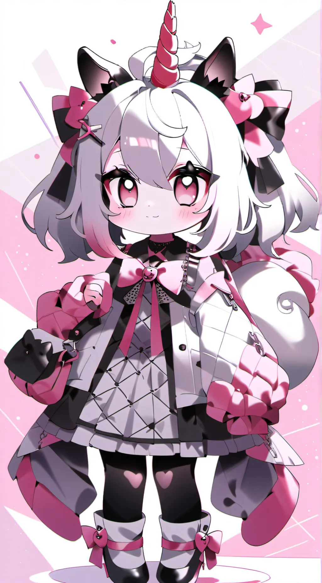 ai character: Smiling critters background